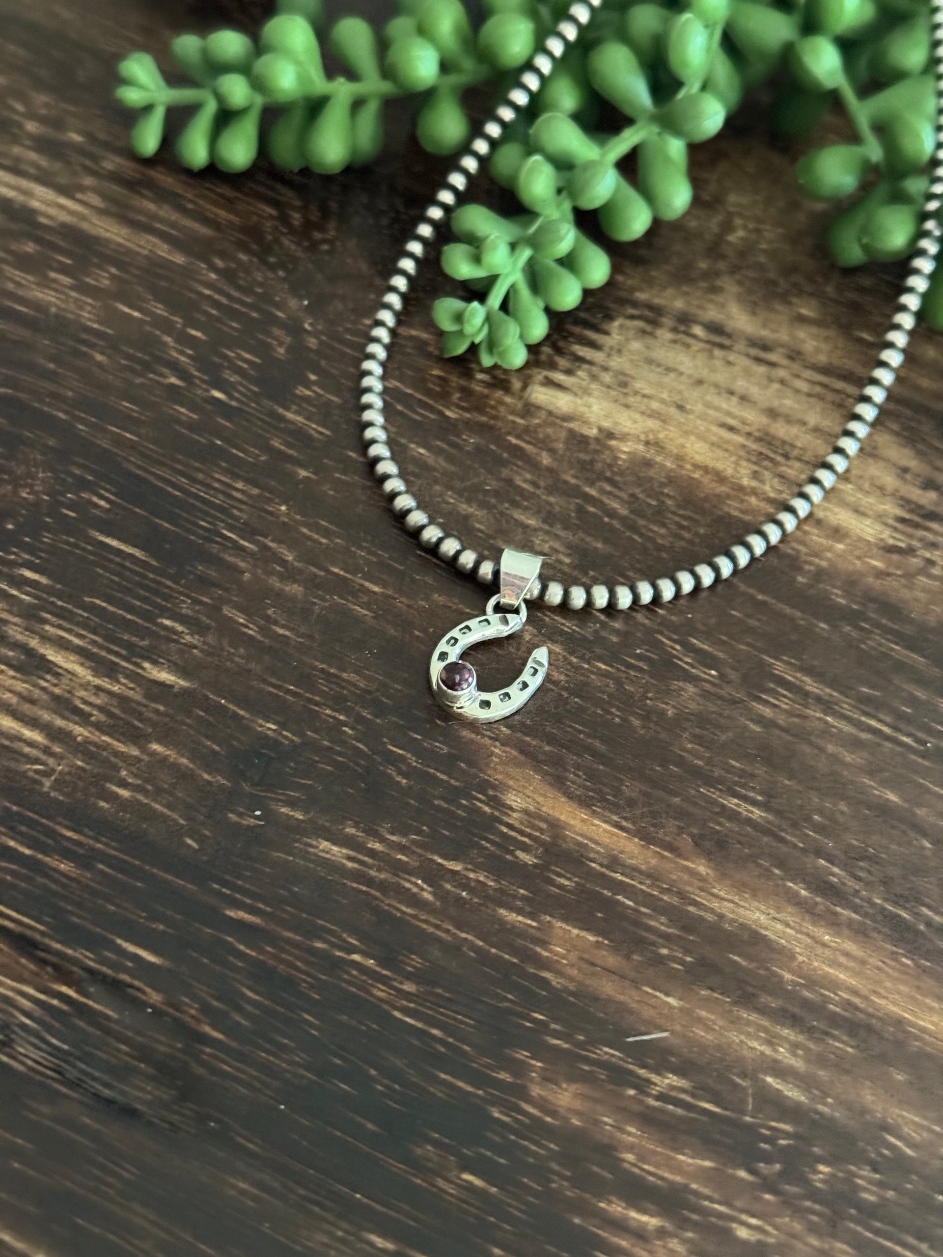 Navajo Made Purple Spiny Oyster & Sterling Silver Pendant