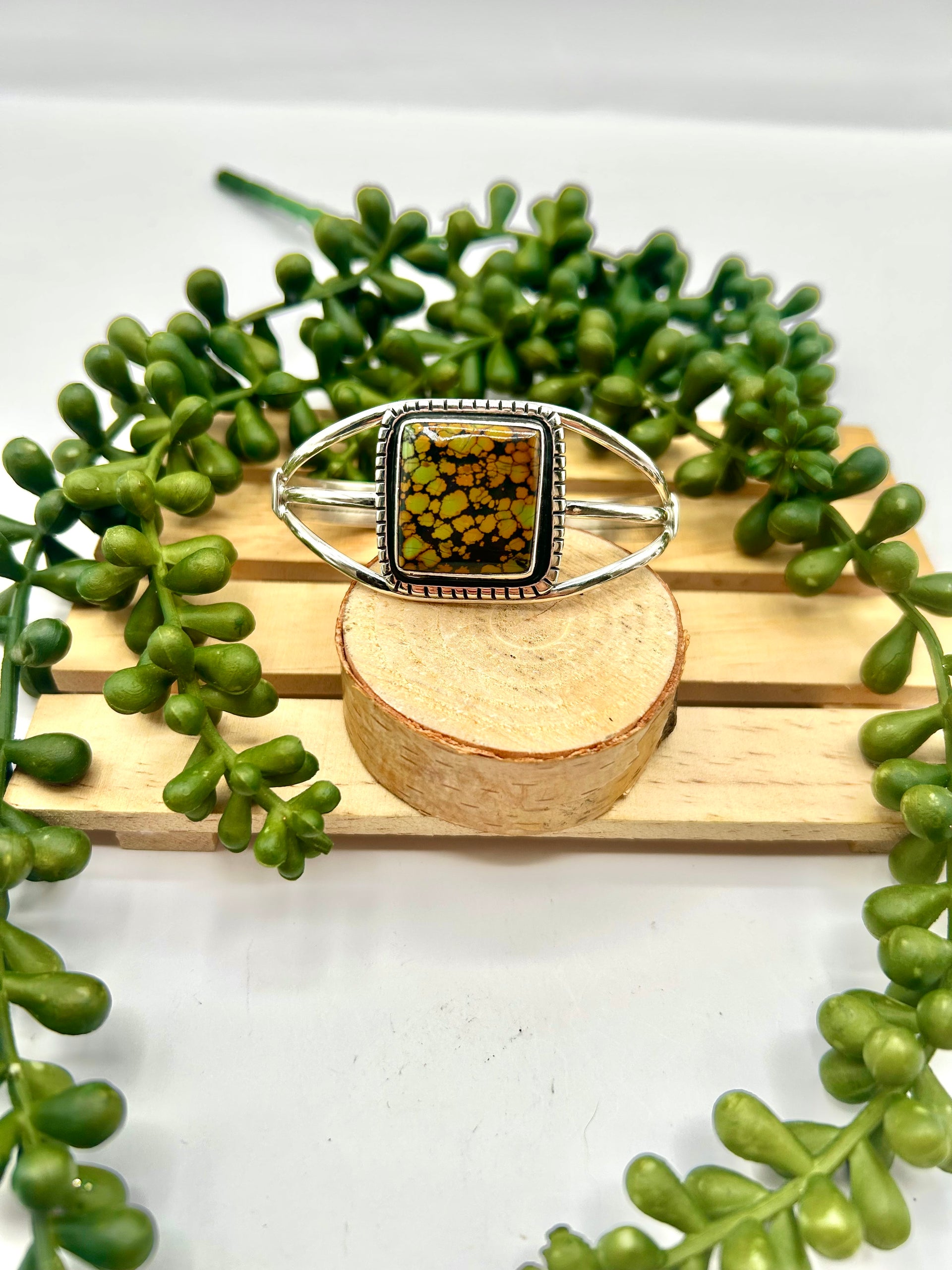 Robert Kee Hubei Turquoise & Sterling Silver Cuff Bracelet