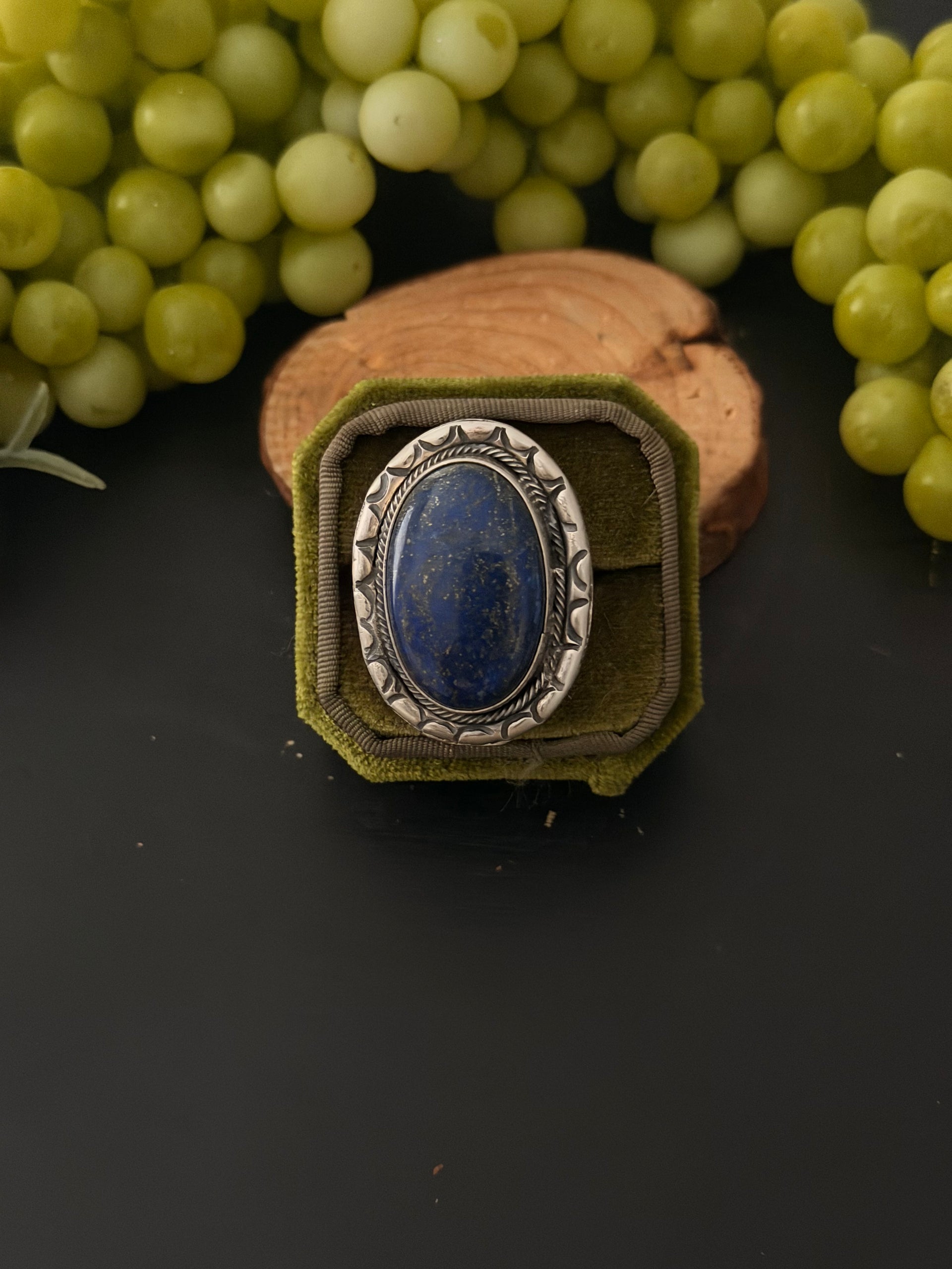 Bensen Bennelly Lapis & Sterling Silver Ring Size 9