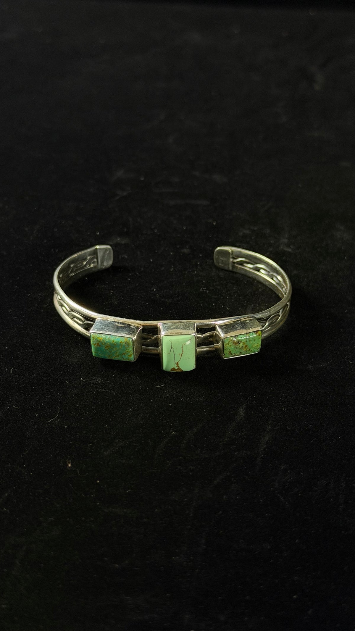 Duane Smith Boulder Turquoise & Sterling Silver Cuff Bracelet