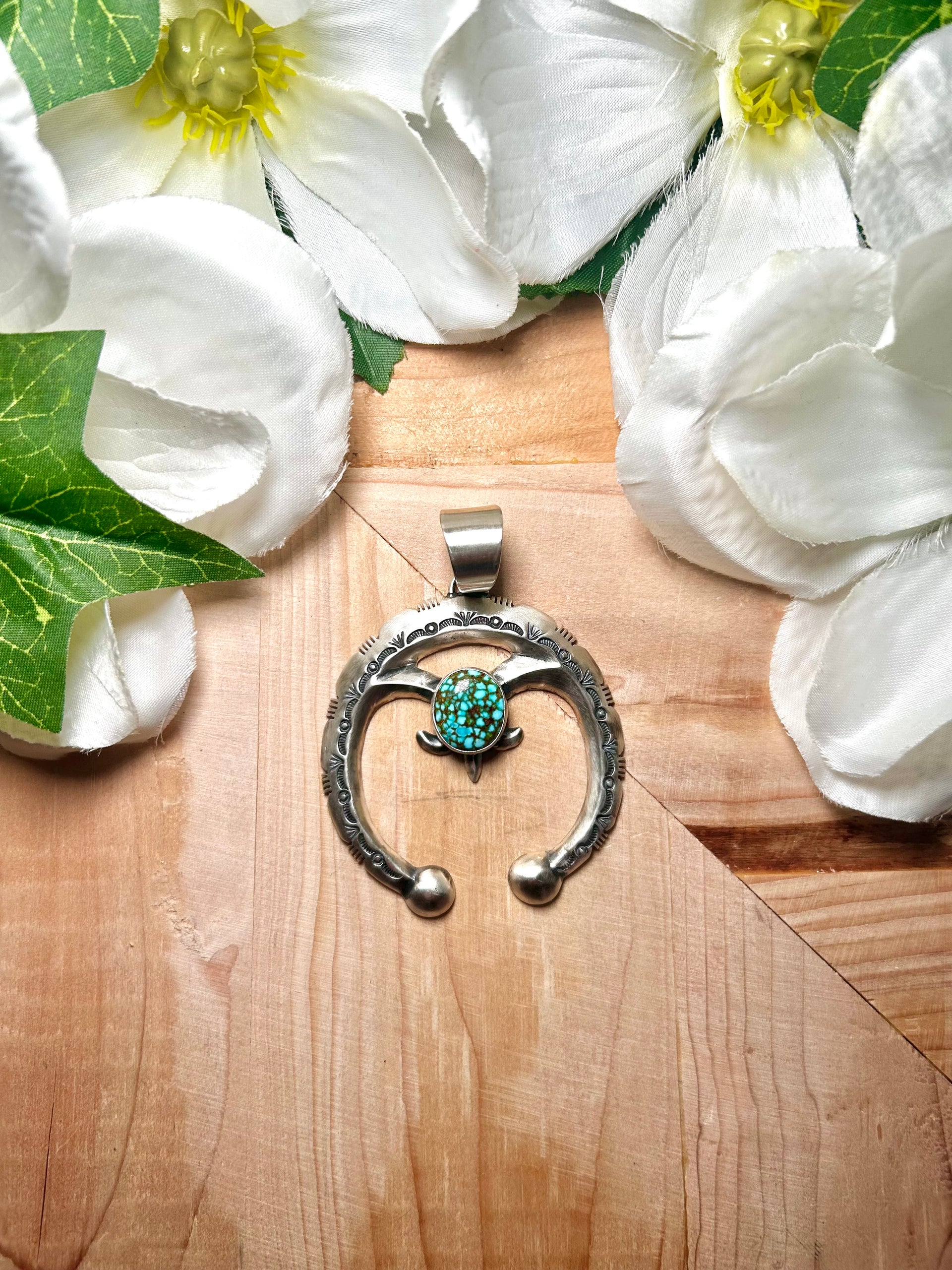 Rick Tolino Kingman Turquoise & Sterling Silver Pendant