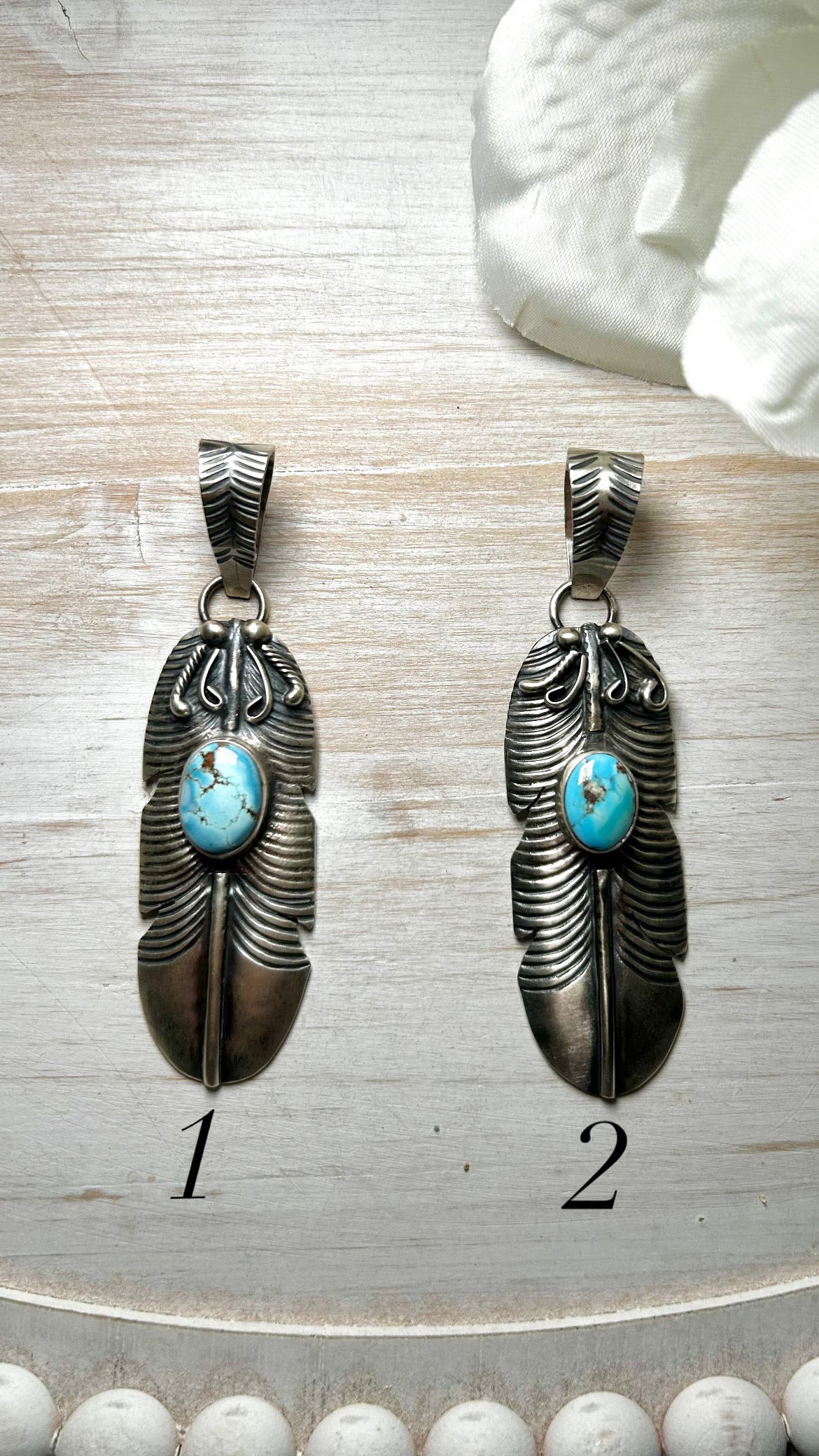 Navajo Made Golden Hill & Sterling Silver Pendant