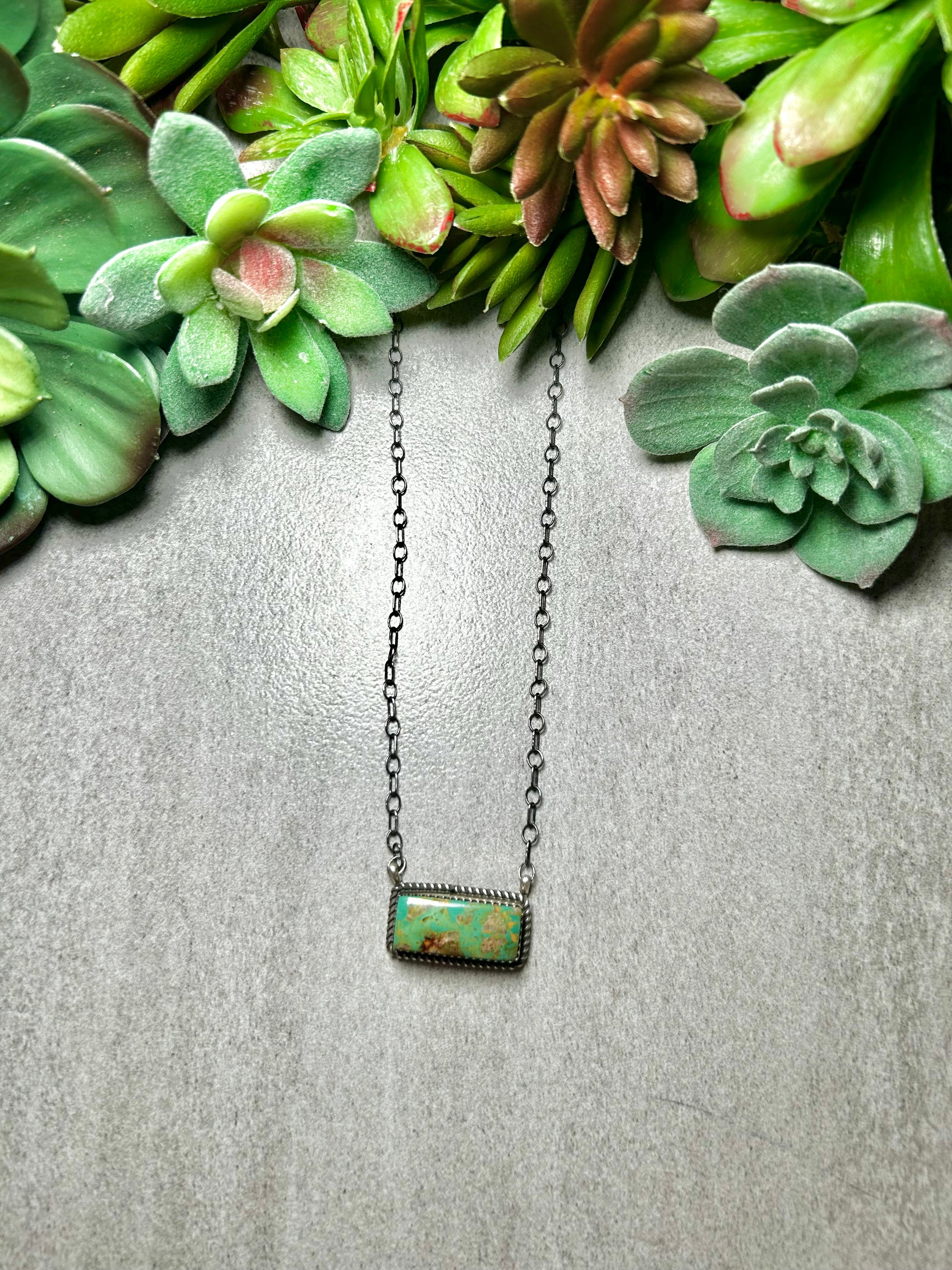 Tia Long Kingman Turquoise & Sterling Silver Necklace