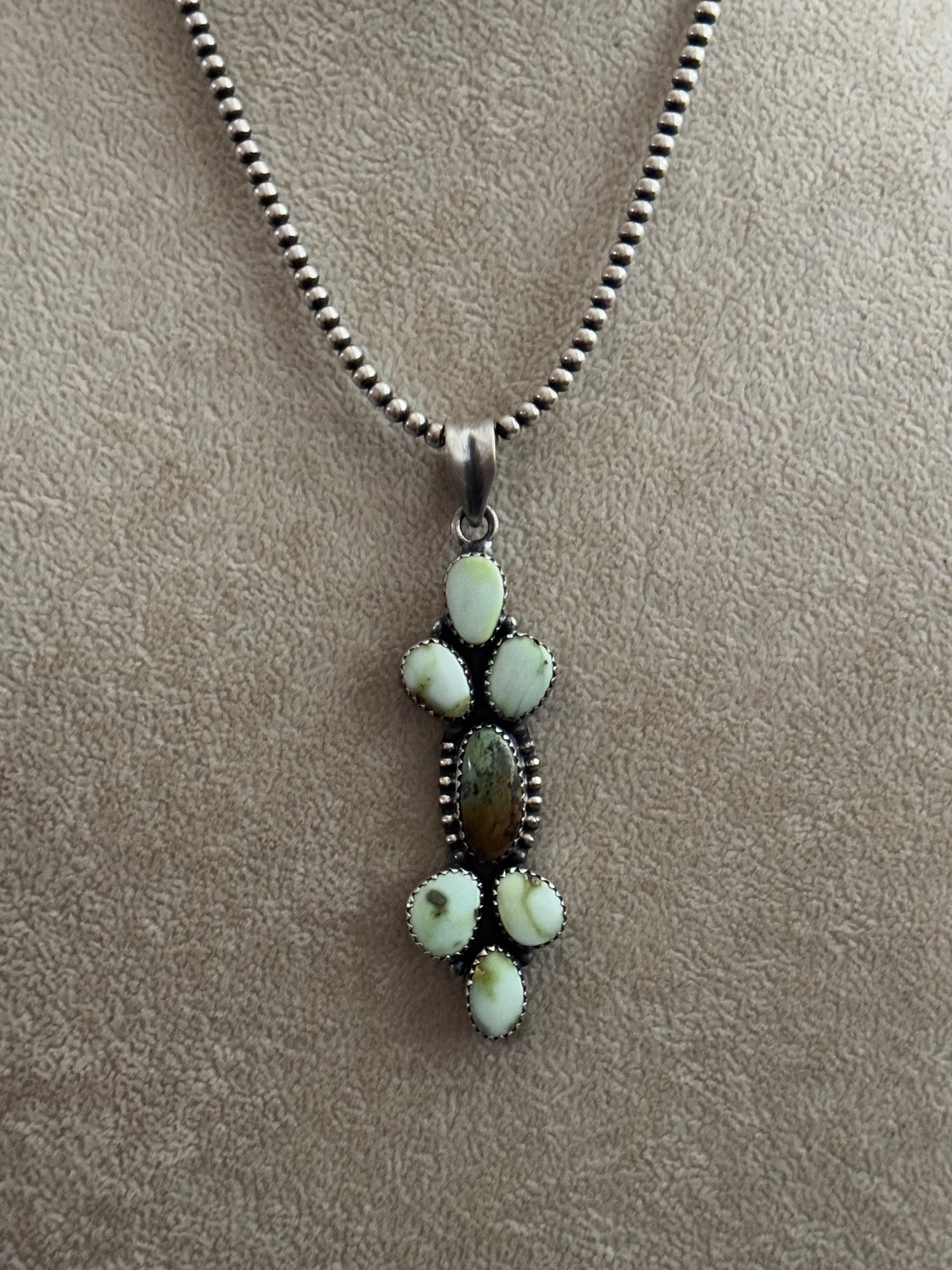 Southwest Multi Stone & Sterling Silver Pendant