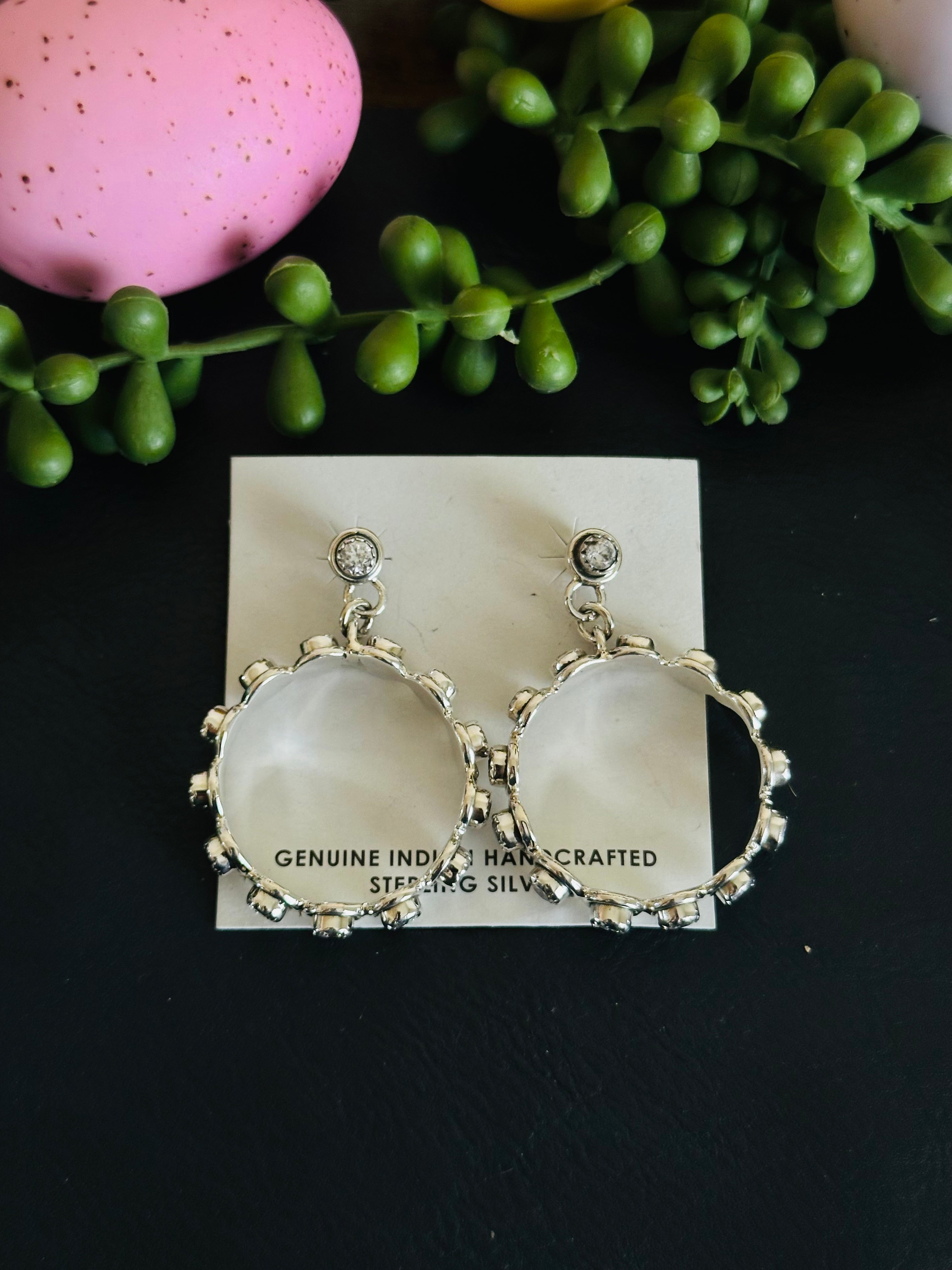 TTD “Ranchin” Cubic Zirconia& Sterling Silver Earrings