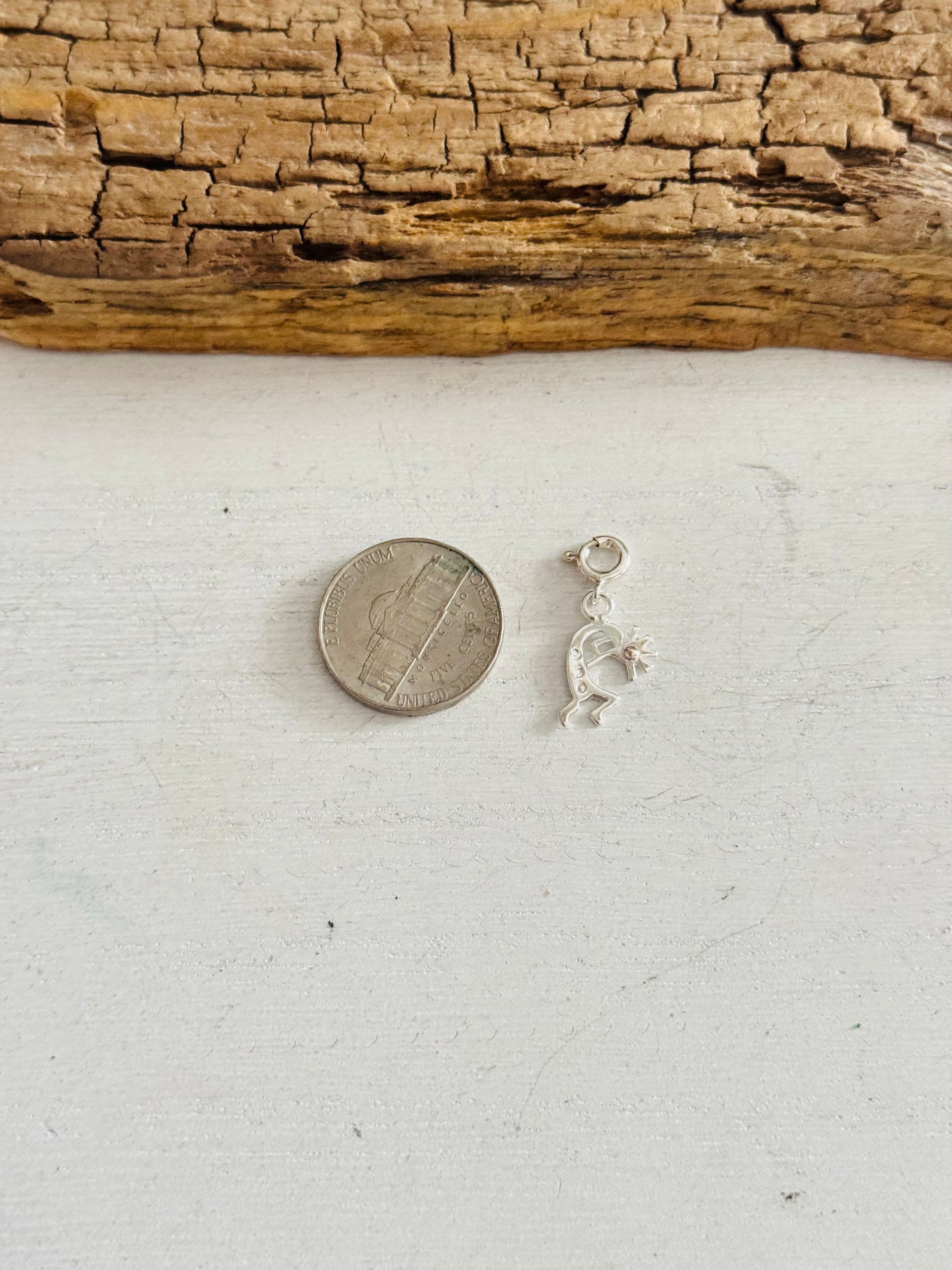 Navajo Made Sterling Silver Kokopelli Cast Charms