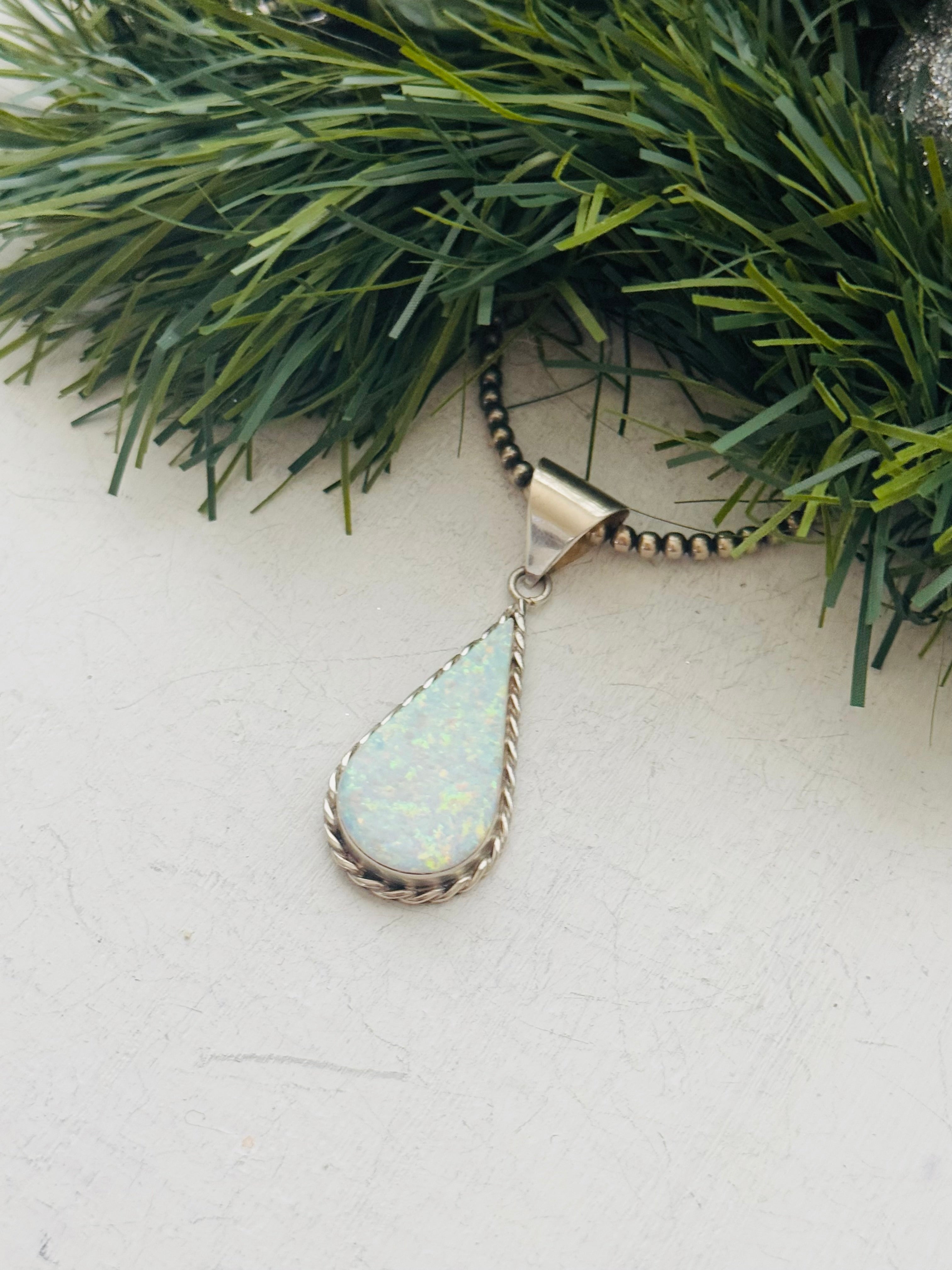 Larry Castitto Opal & Sterling Silver Pendant