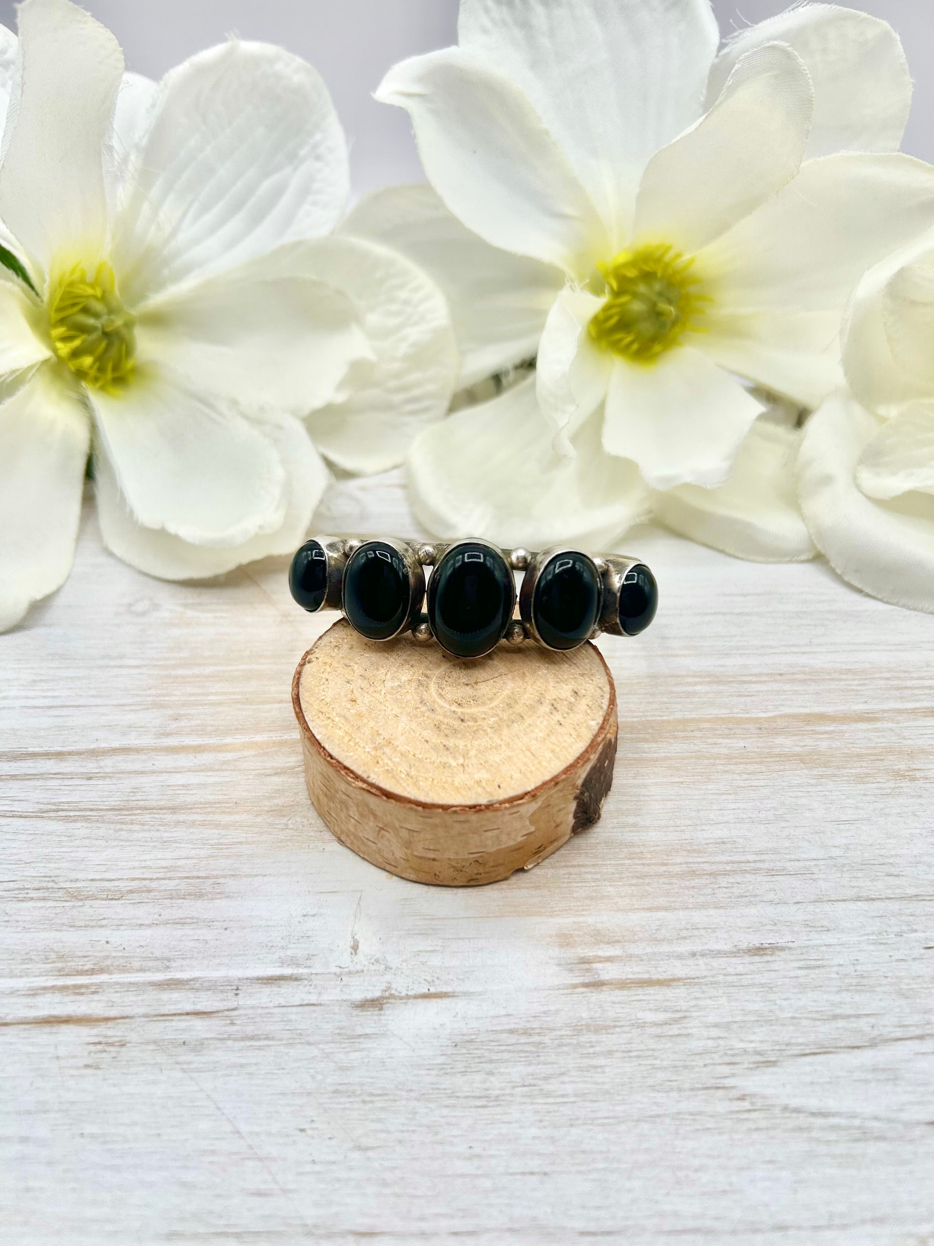Augustine Largo Onyx & Cuff Bracelet