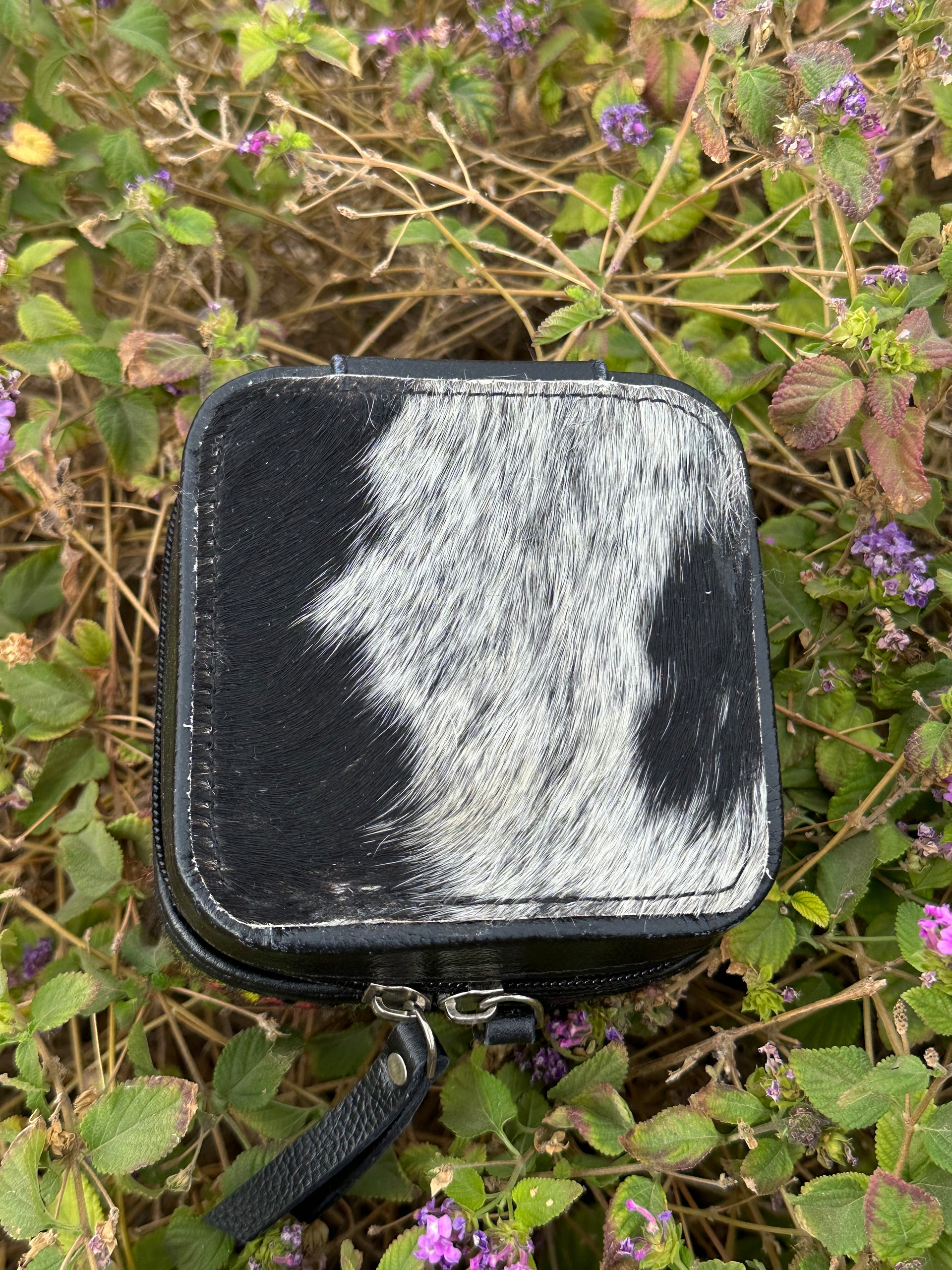 Genuine Leather Cowhide & Saddle Bag Jewelry Box