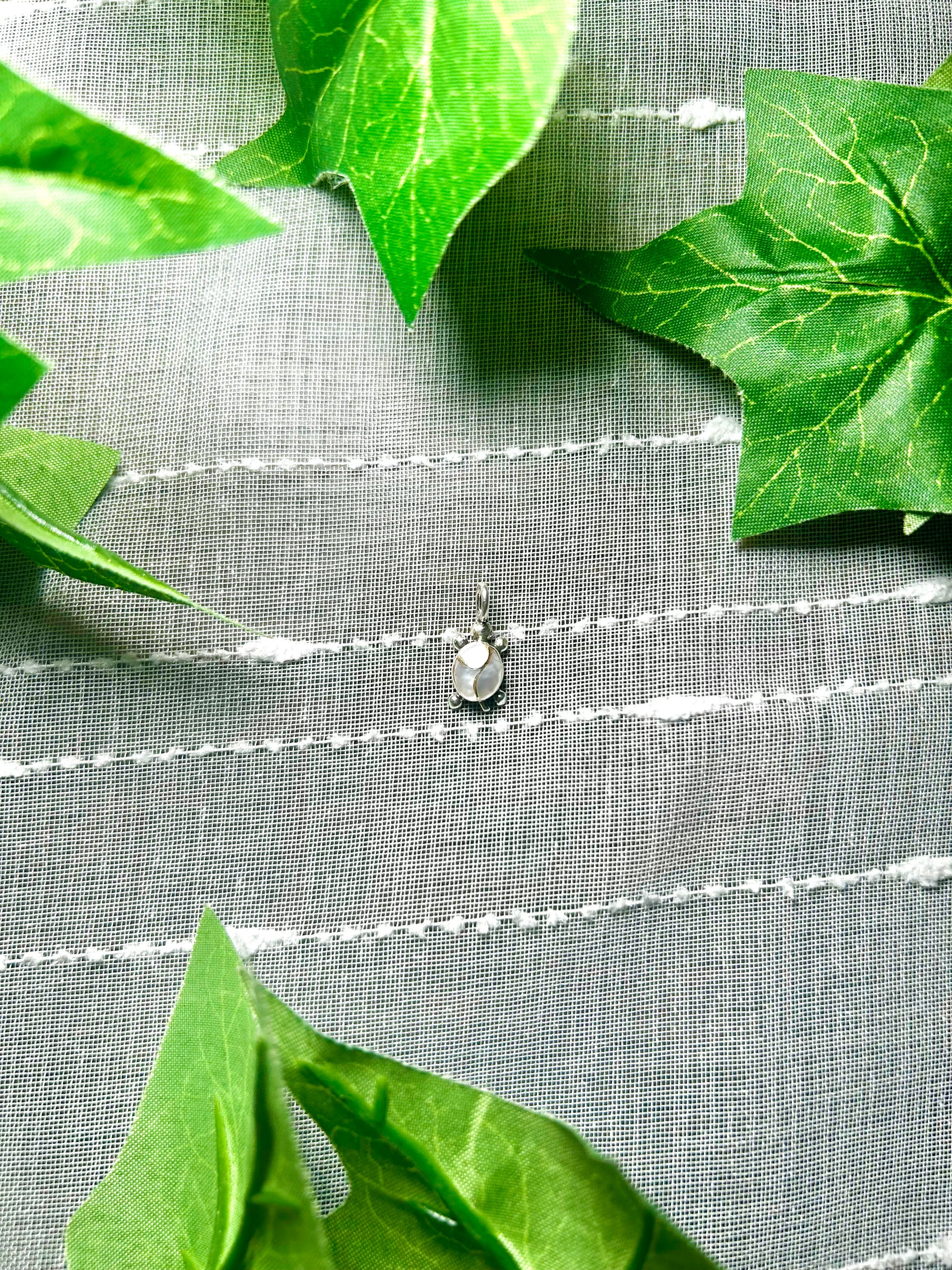 Zuni Mother of Pearl & Sterling Silver Pendant