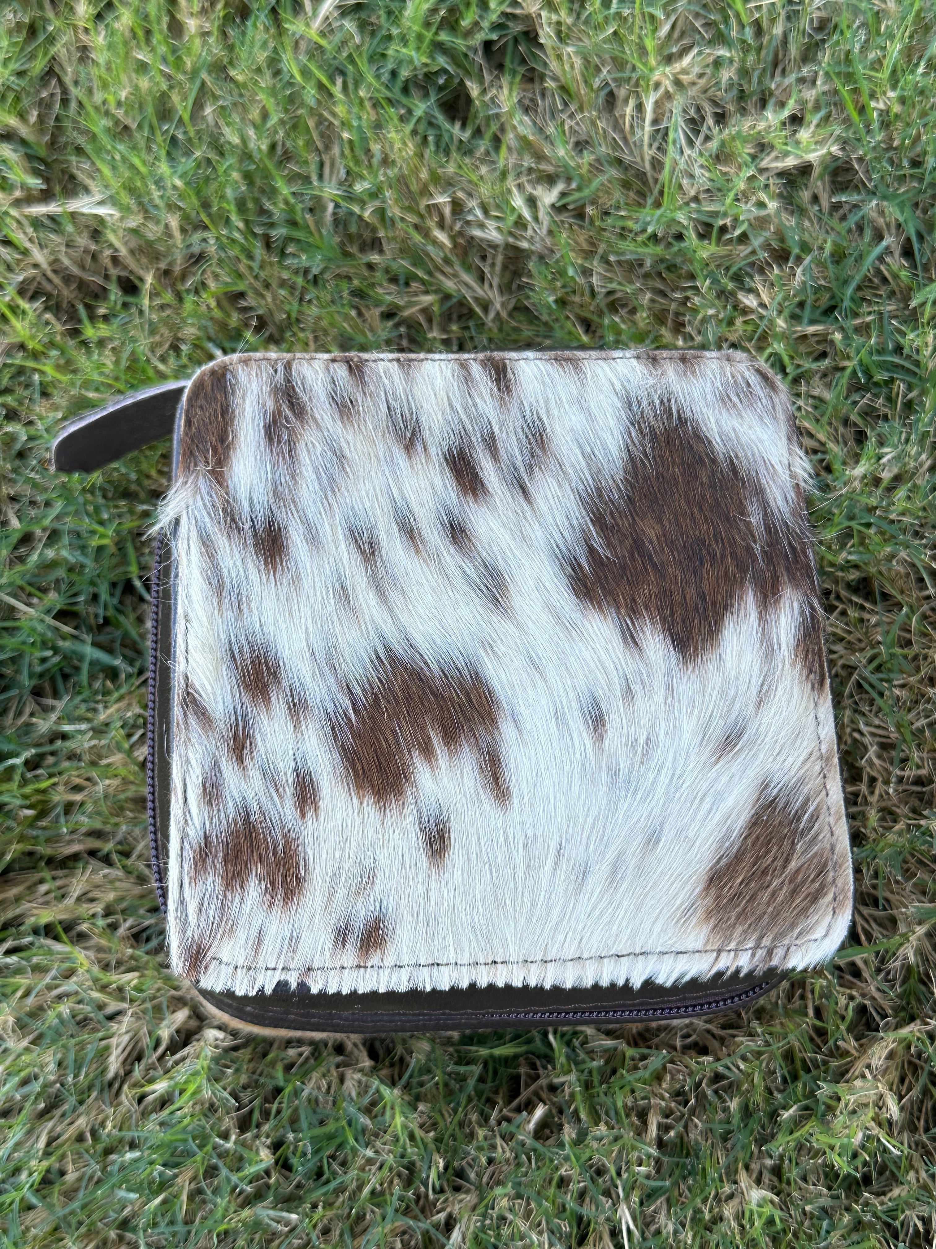 Genuine Leather Cowhide Jewelry Box