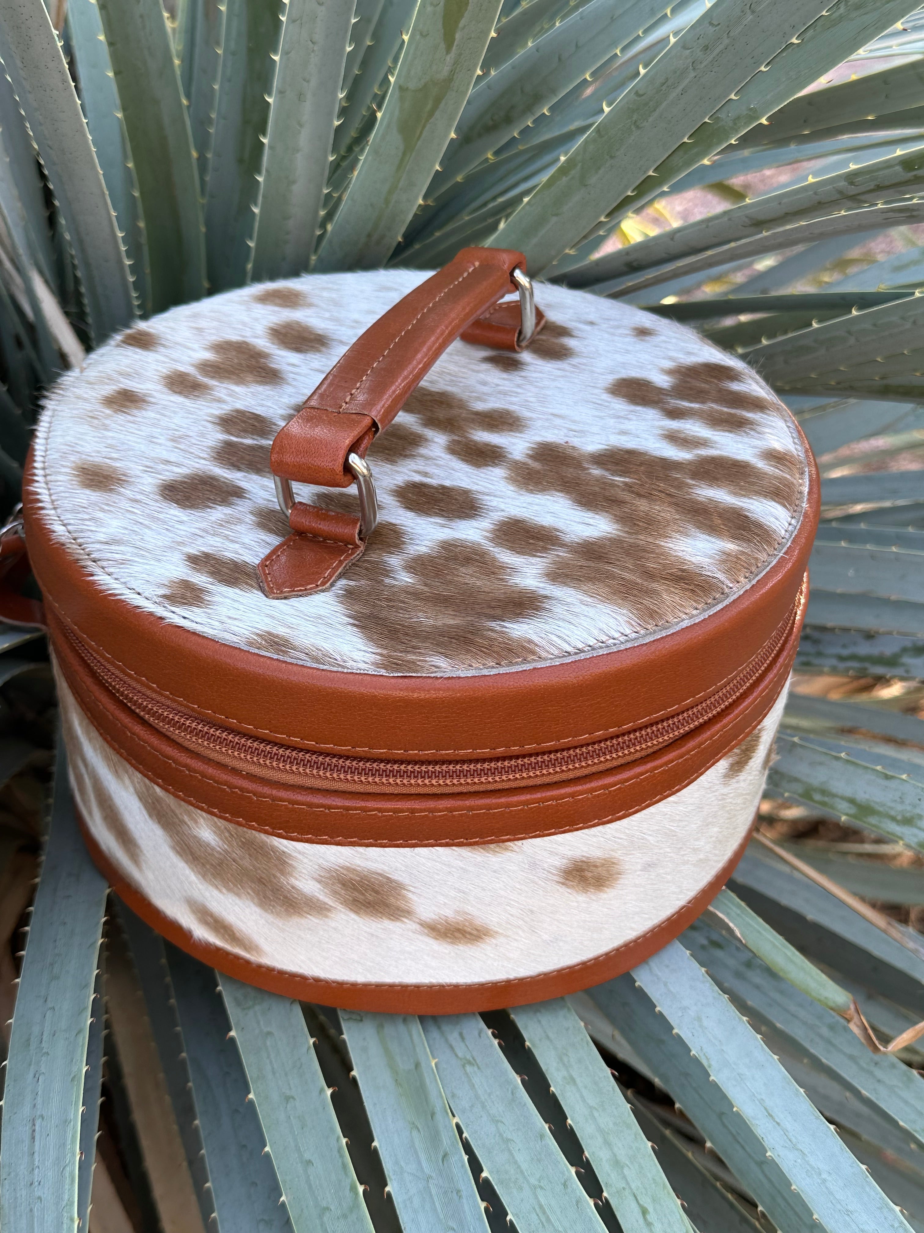 Genuine Leather & Cowhide Jewelry Box