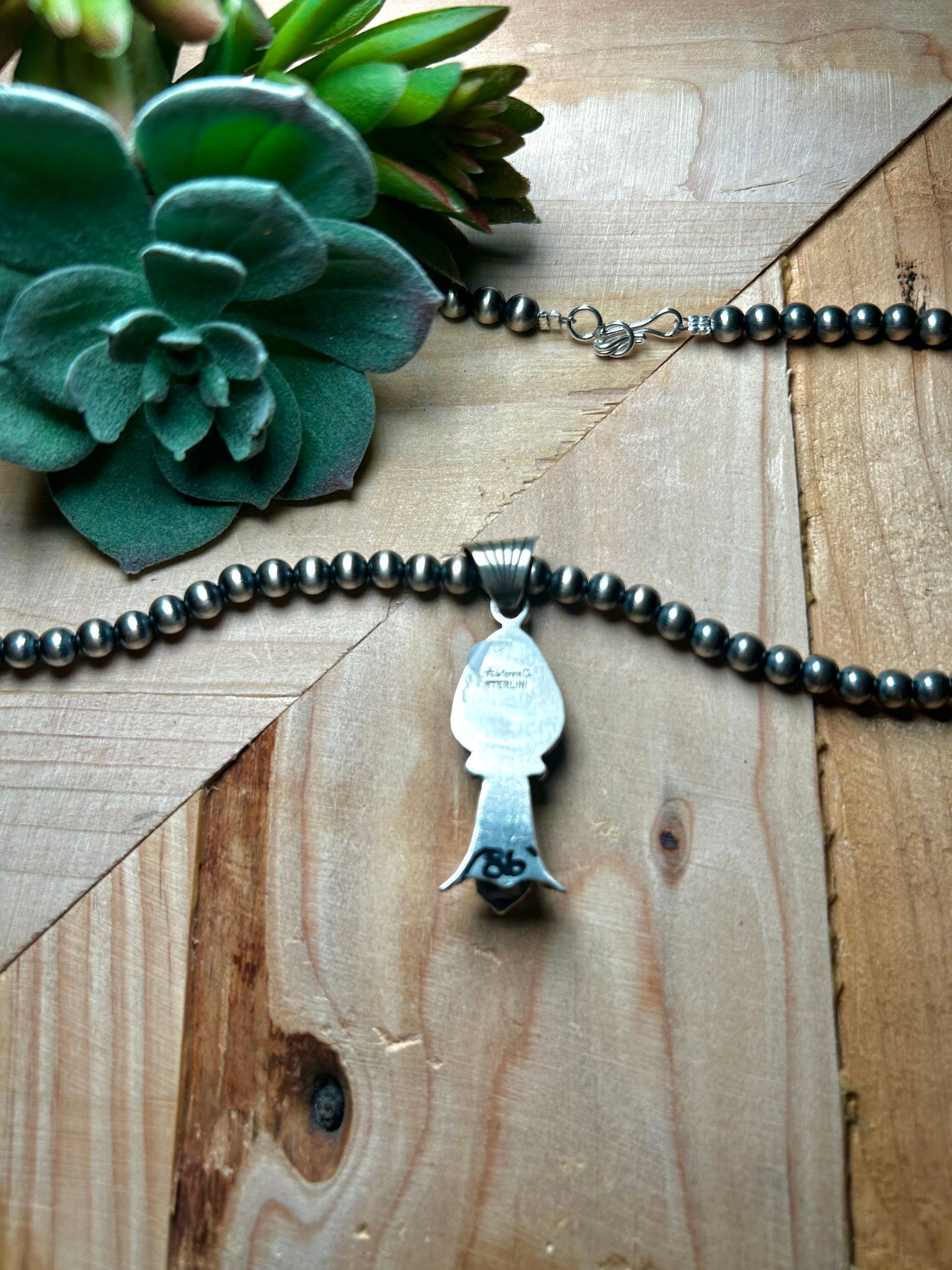 Adrienne Gordon Sonoran Mountain Turquoise & Sterling Silver Necklace