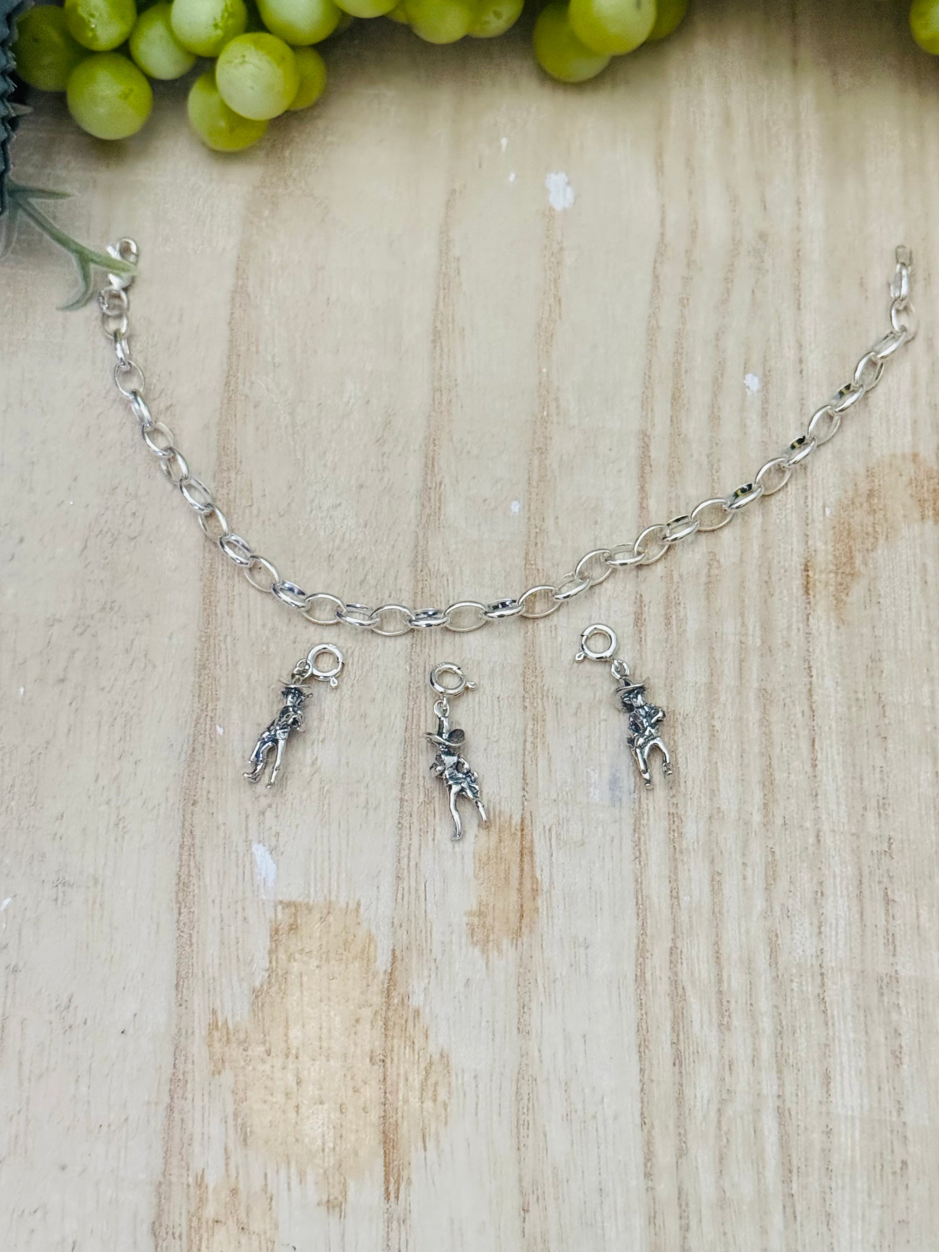Navajo Made Sterling Silver Cowboy Cast Charms