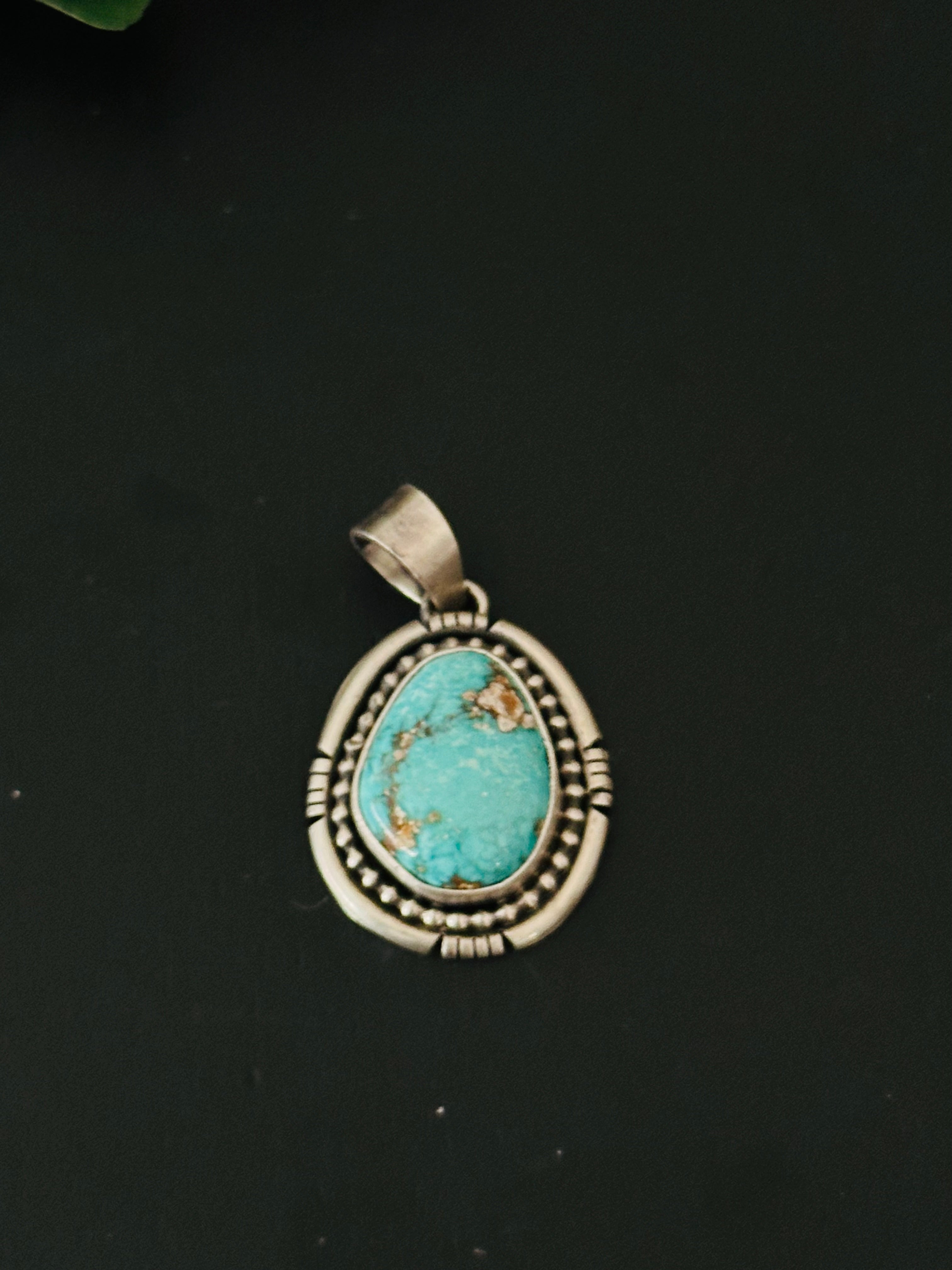 Scott Skeets Royston Turquoise & Sterling Silver Pendant