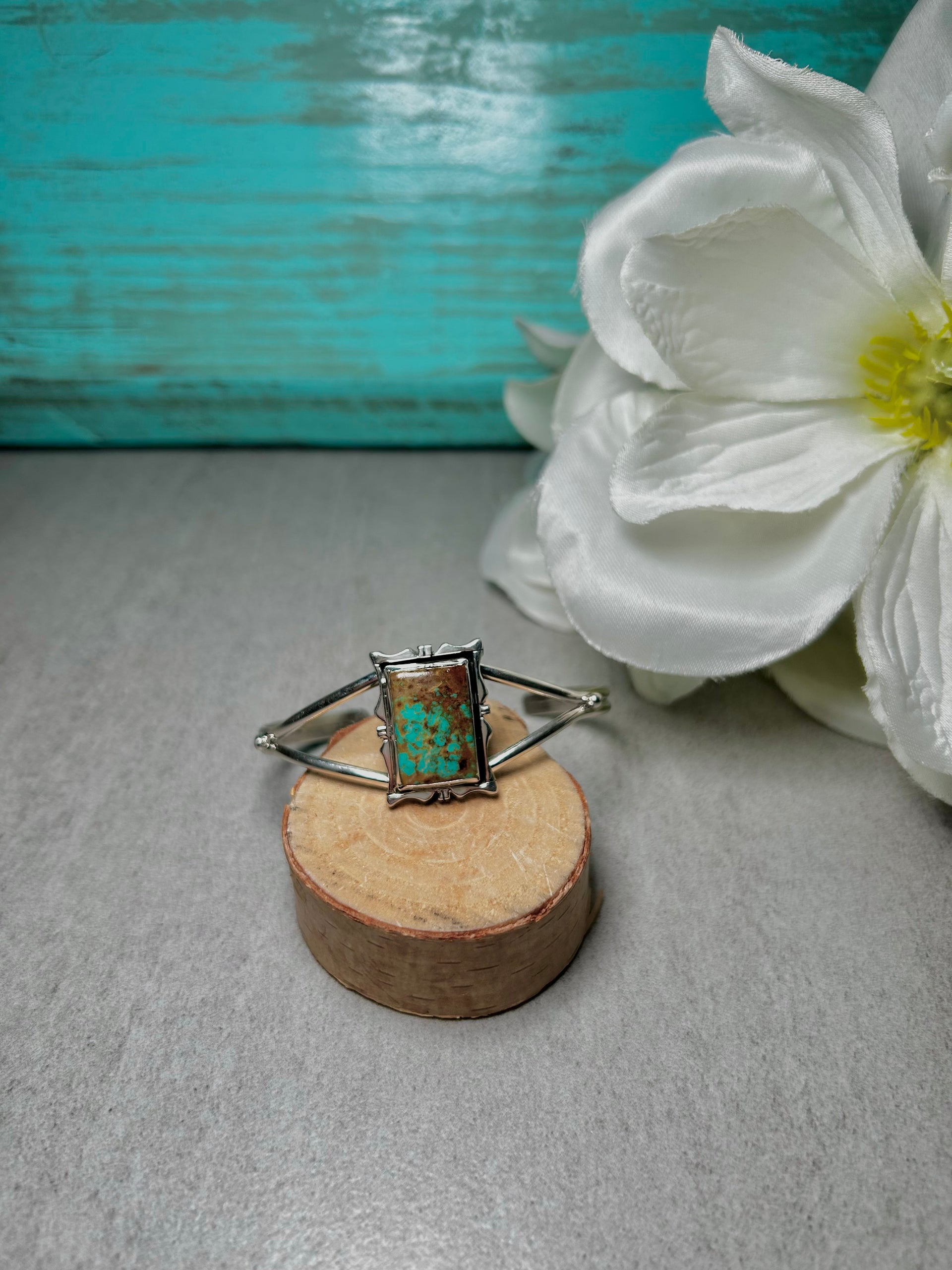 Rita Lee Kingman Turquoise &  Sterling Silver Cuff Bracelet