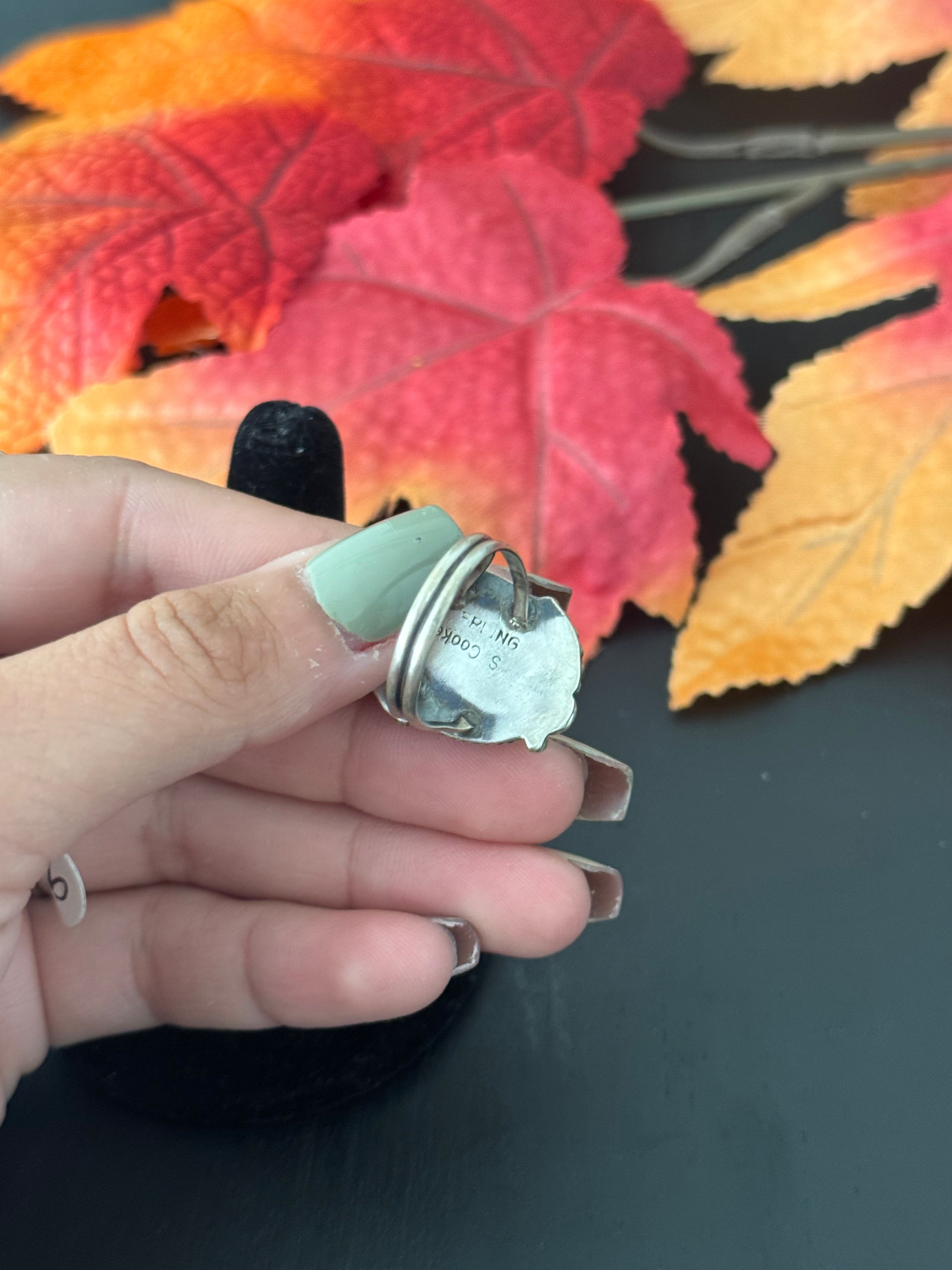 Navajo Made Turquoise & Sterling Silver Ring