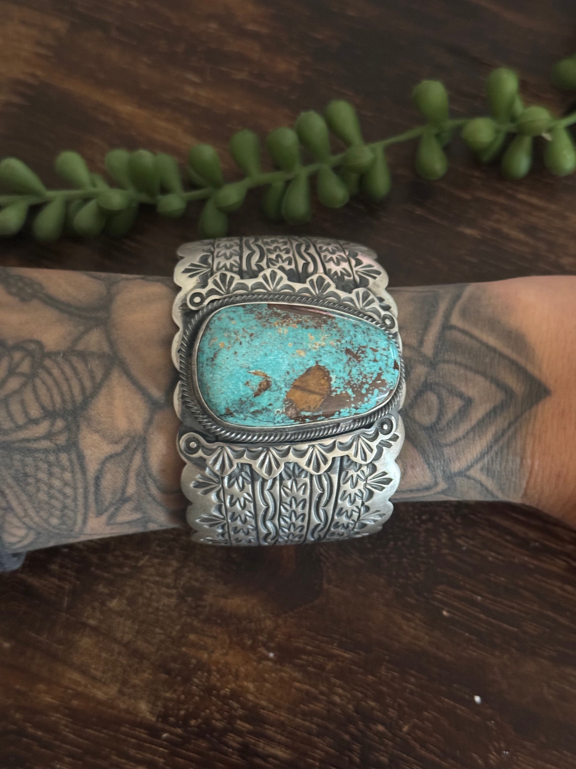 Randy Boyd Royston Turquoise & Sterling Silver Cuff Bracelet