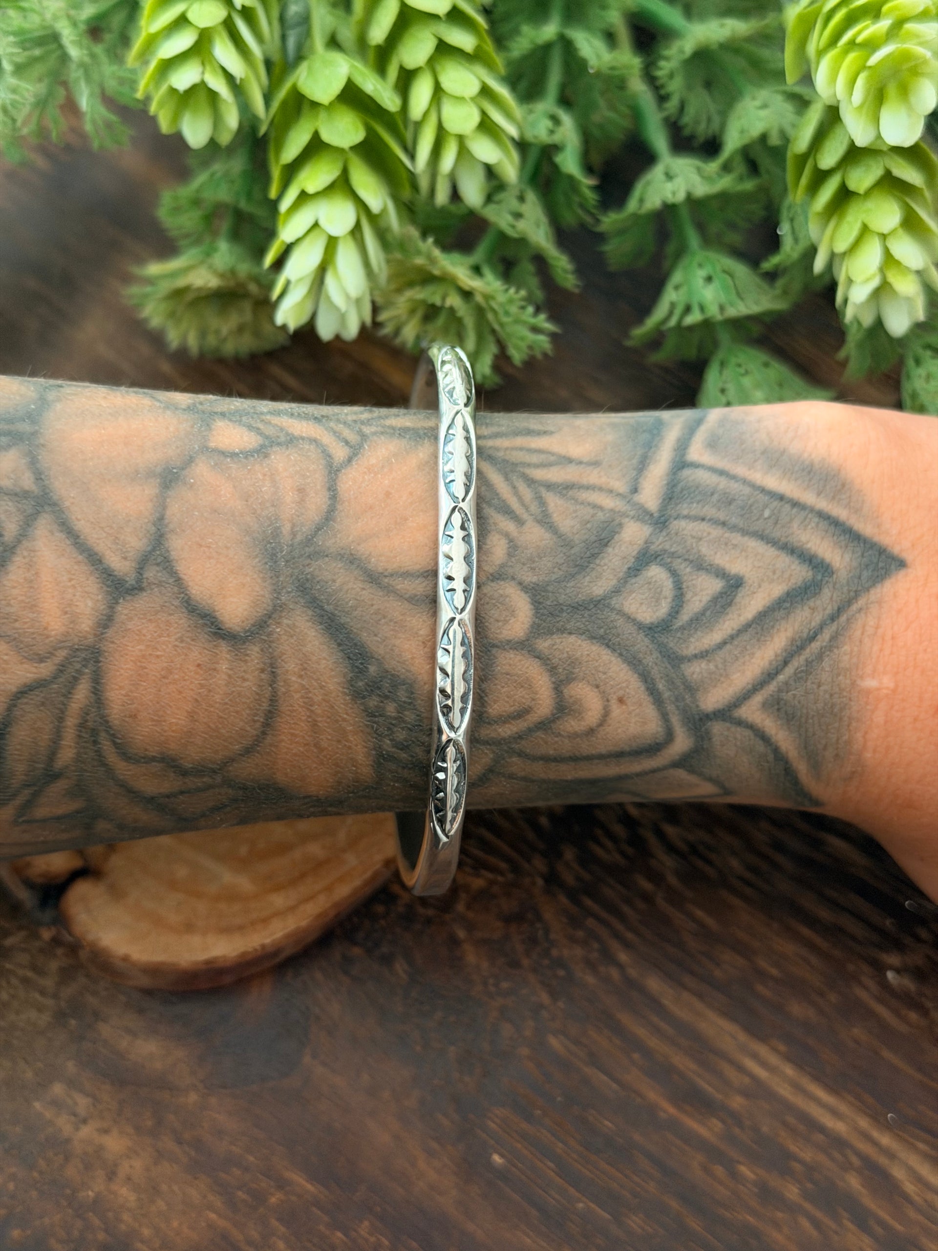 Navajo Made Sterling Silver Cuff Bracelet