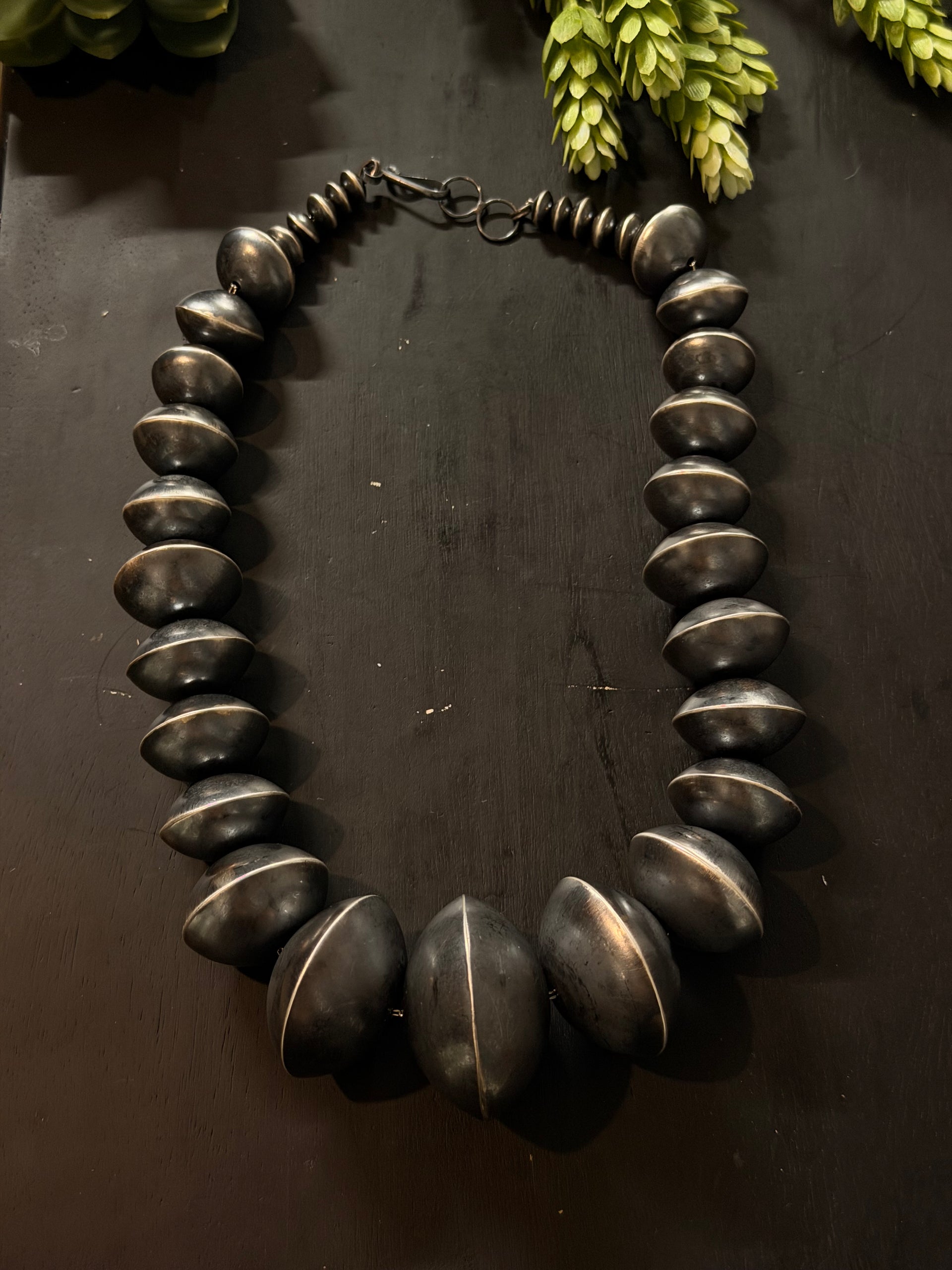 Michelle Jameson Handmade Graduated Sterling Silver Pearl Necklace