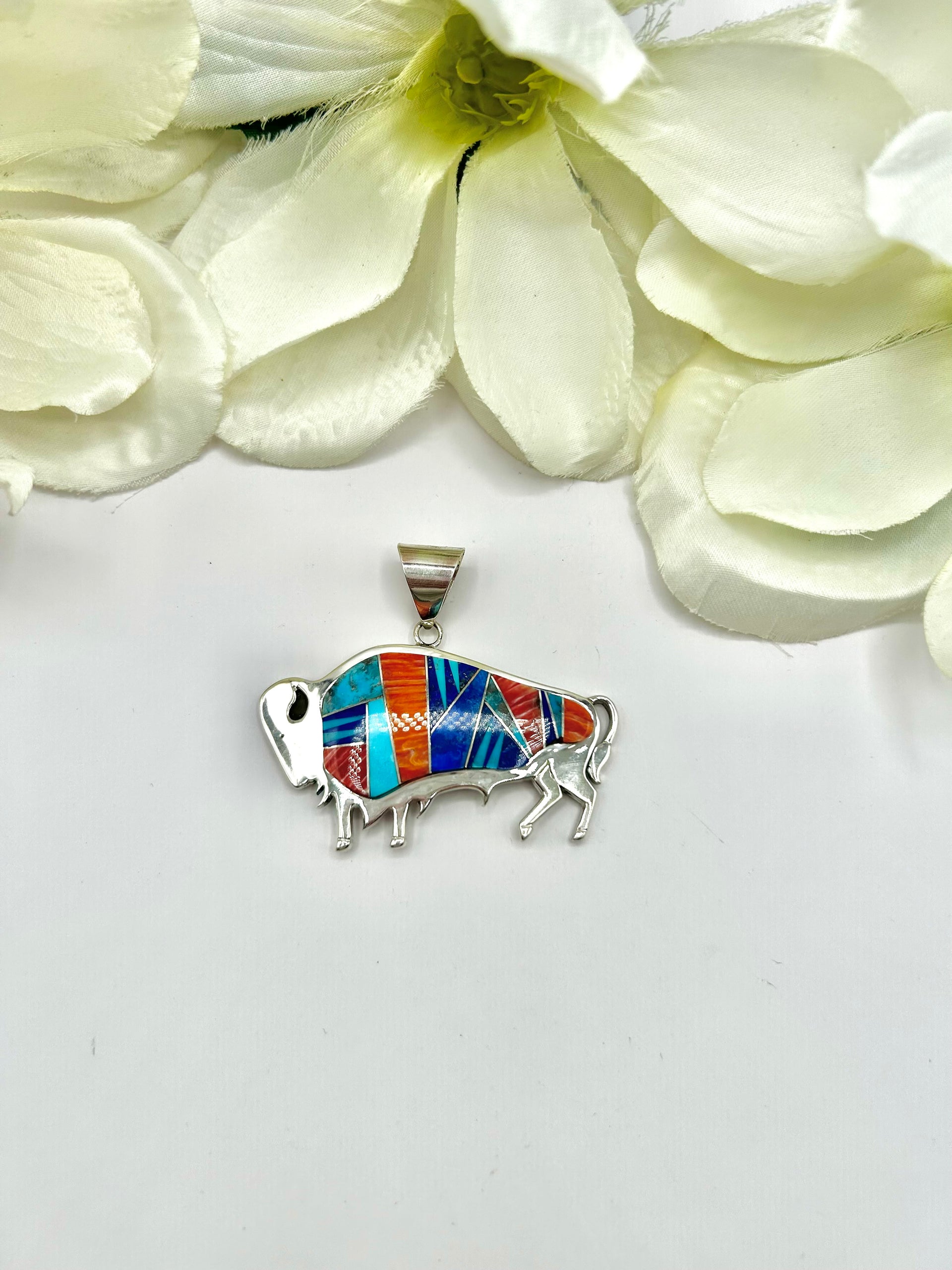 Pam Daniels Multi Stone & Sterling Silver Pendant