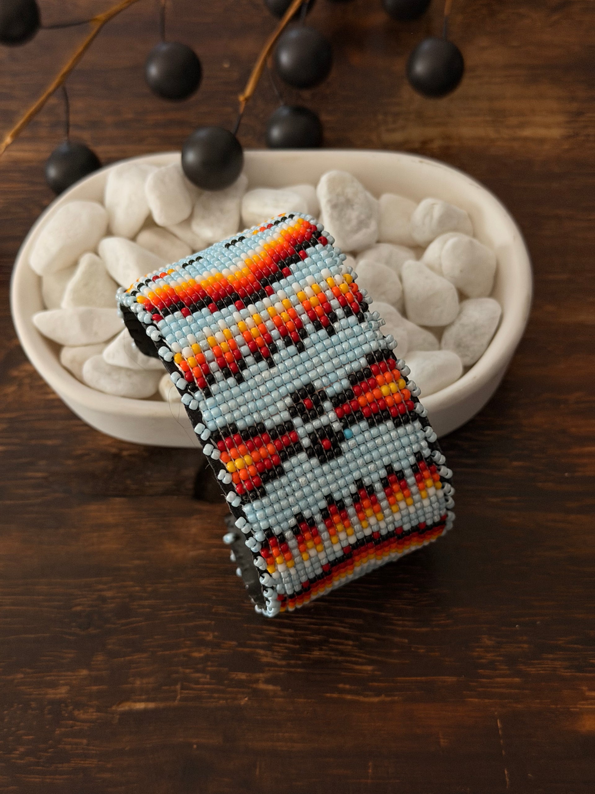 Navajo Made Beaded Cuff Bracelet