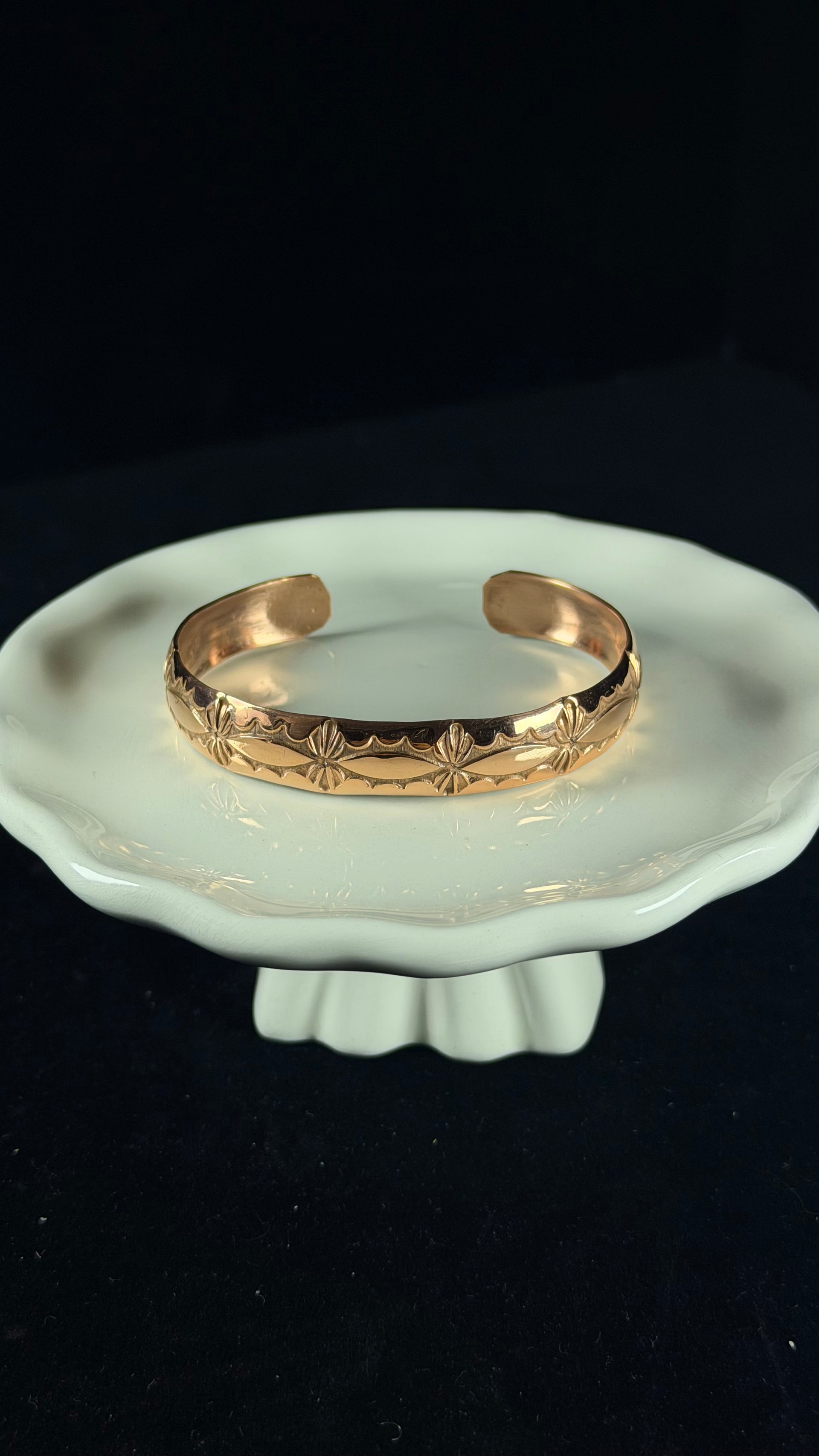 Navajo Made Copper Cuff Bracelet