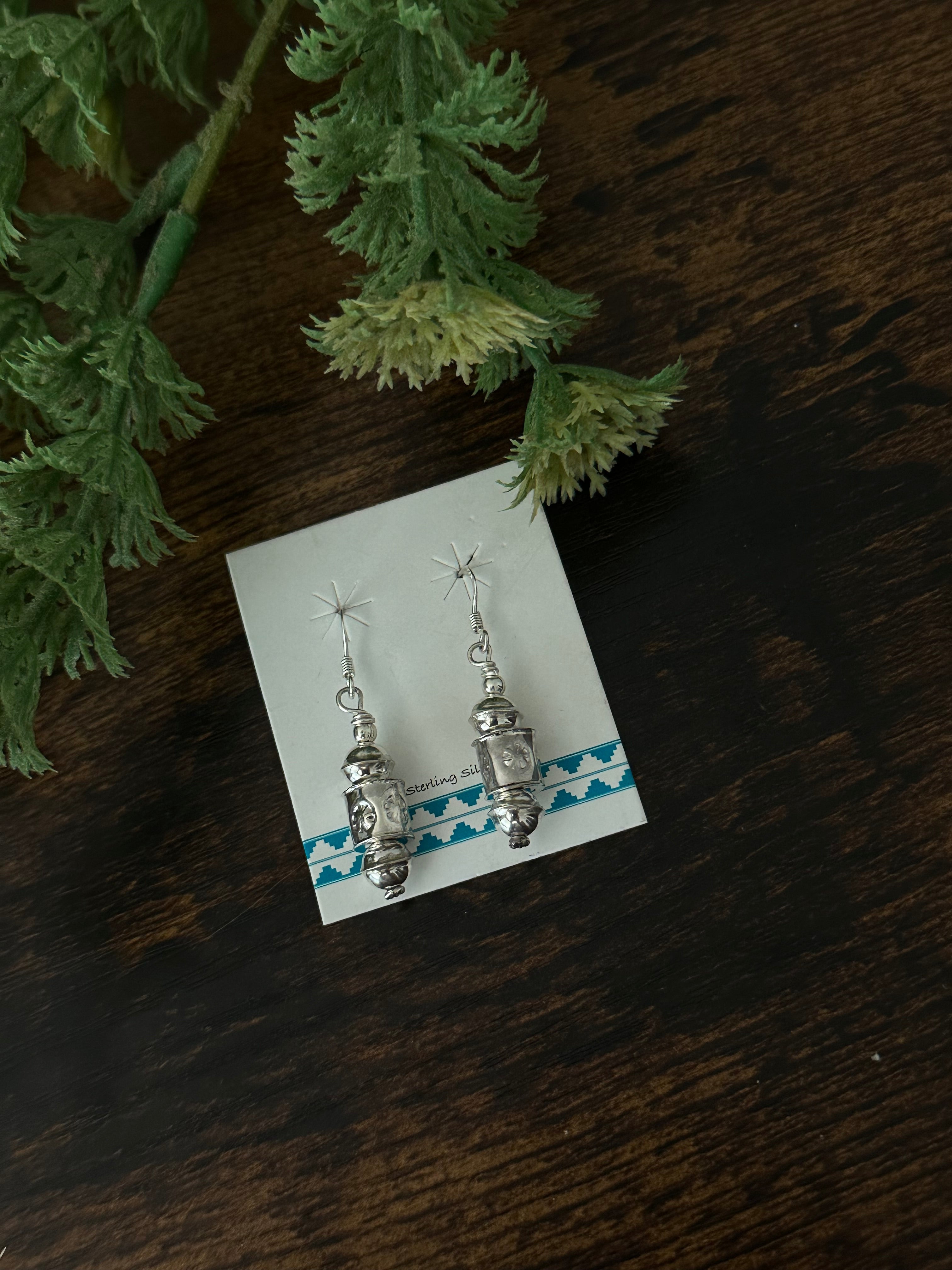 Navajo Made Sterling Silver Earrings