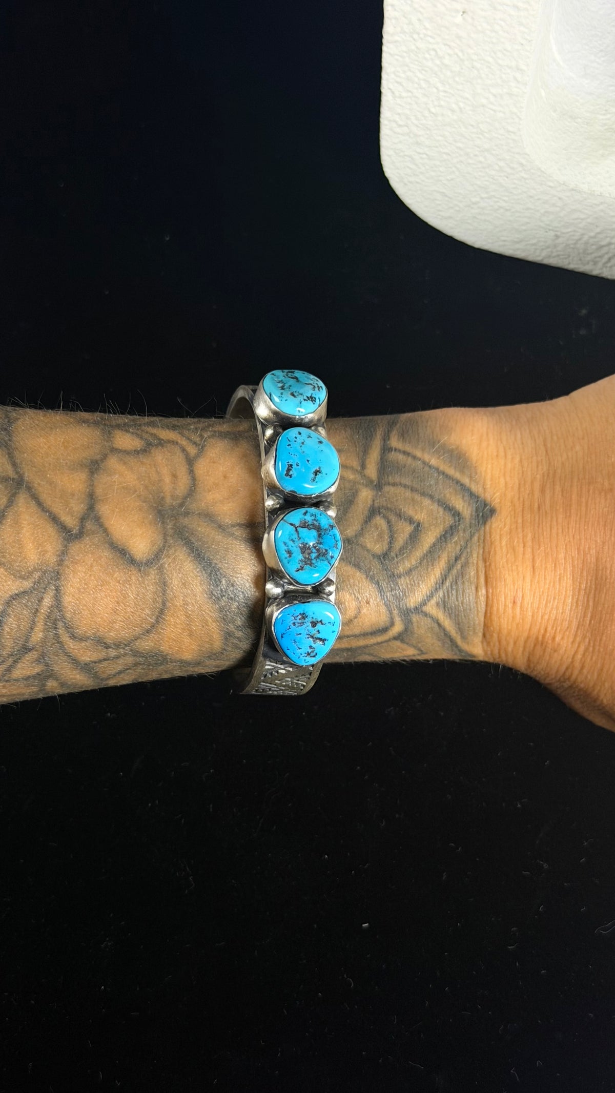 Wilson Dawes Sleeping Beauty Turquoise & Sterling Silver Cuff Bracelet