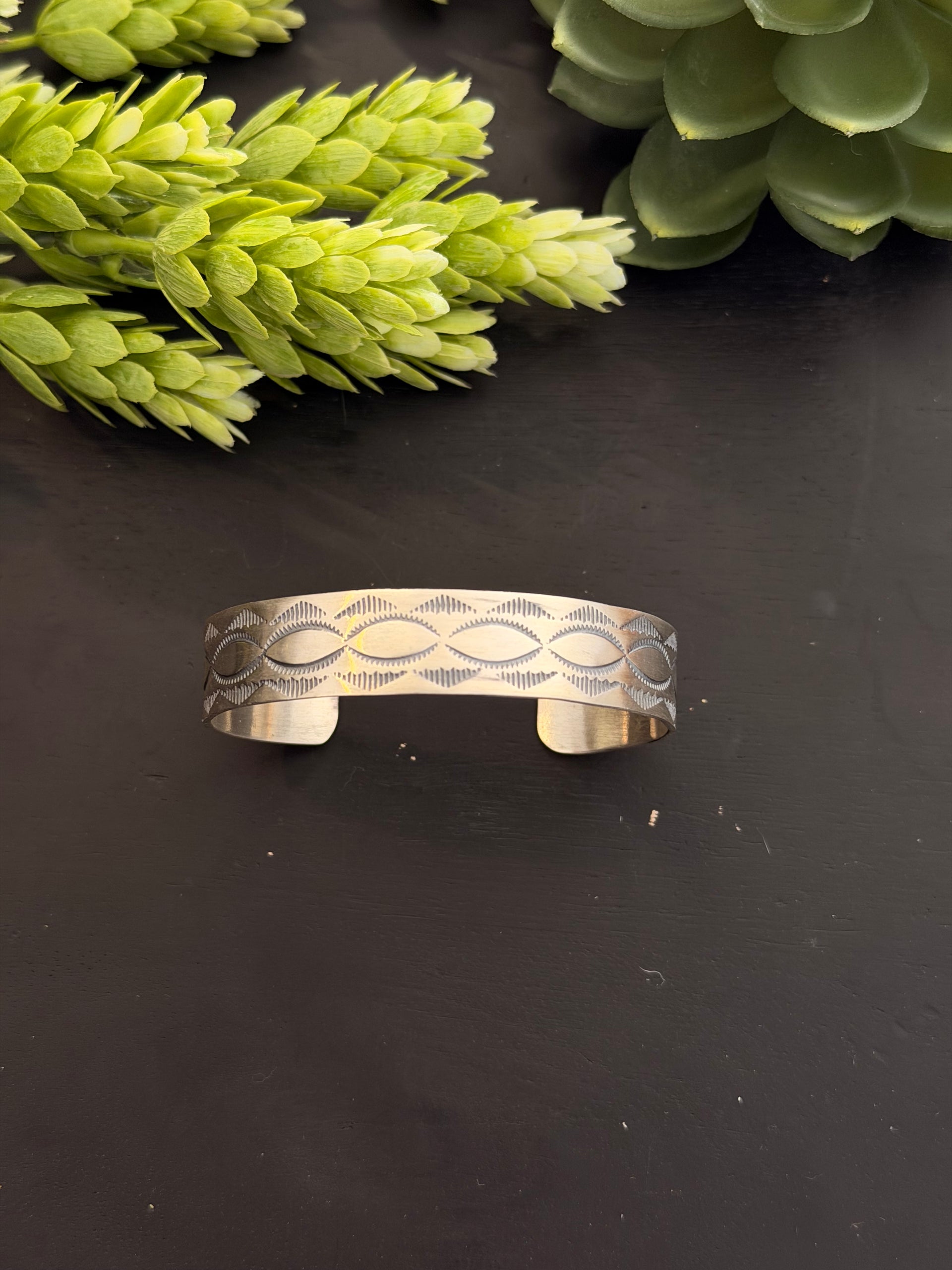 Navajo Made Sterling Silver Cuff Bracelet
