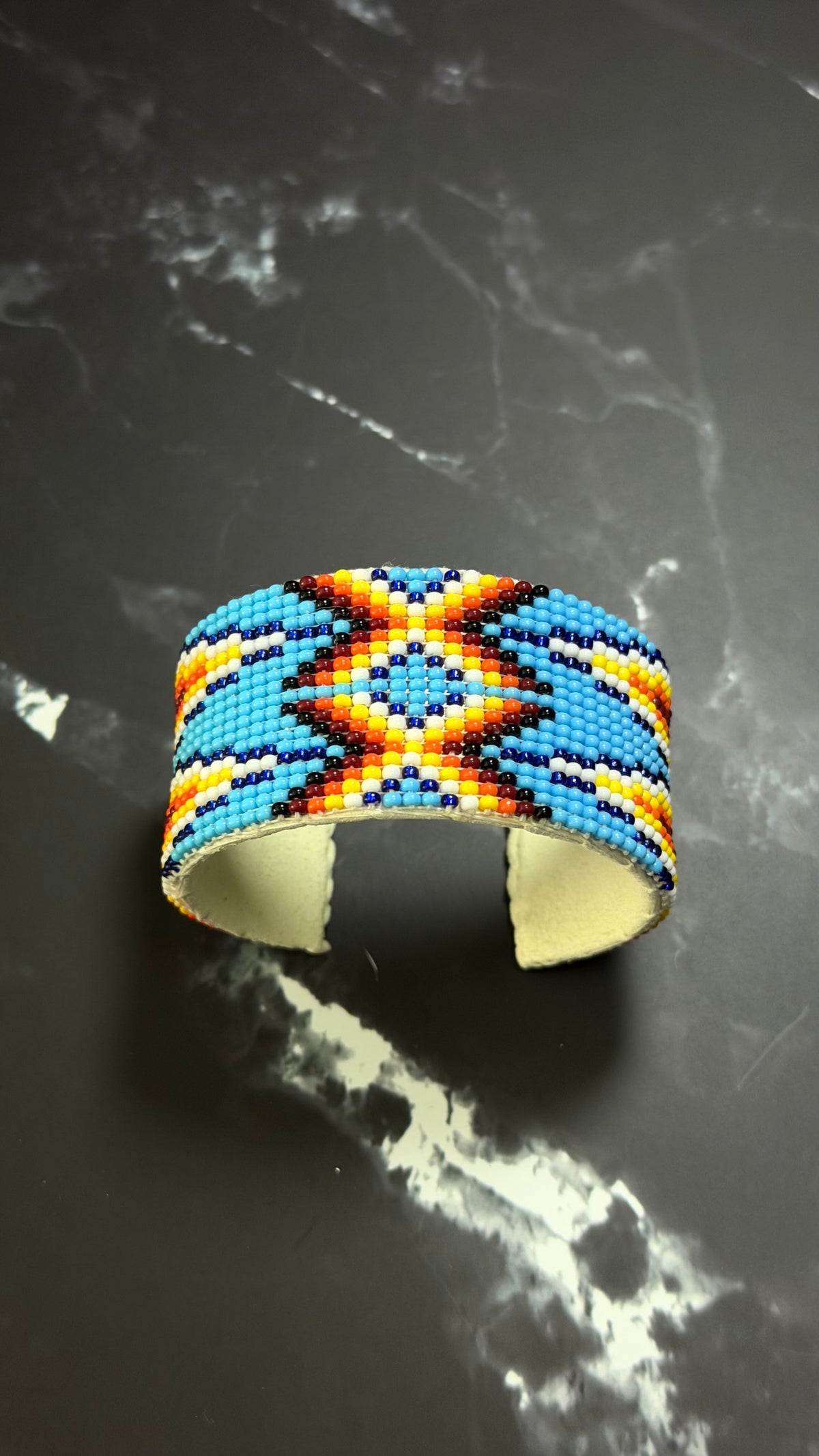 Navajo Made Beaded Cuff Bracelet
