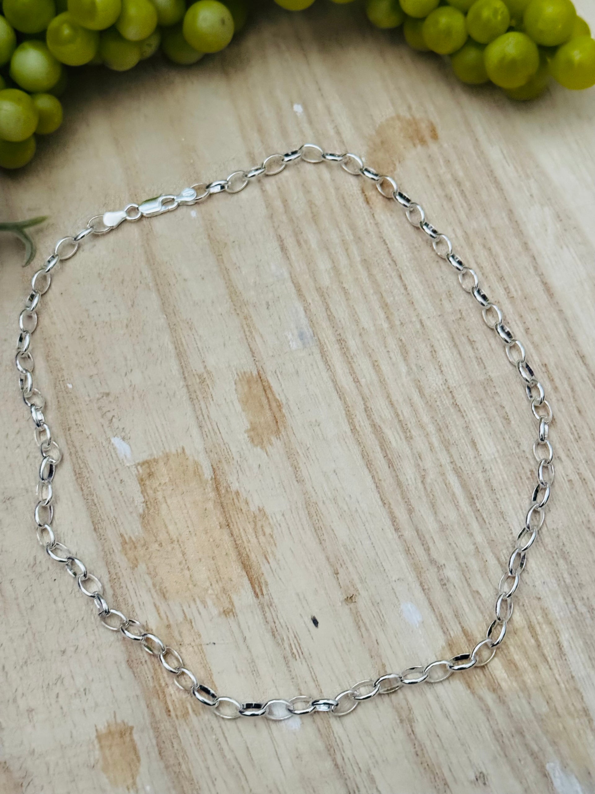 Navajo Handmade Sterling Silver Link Necklace