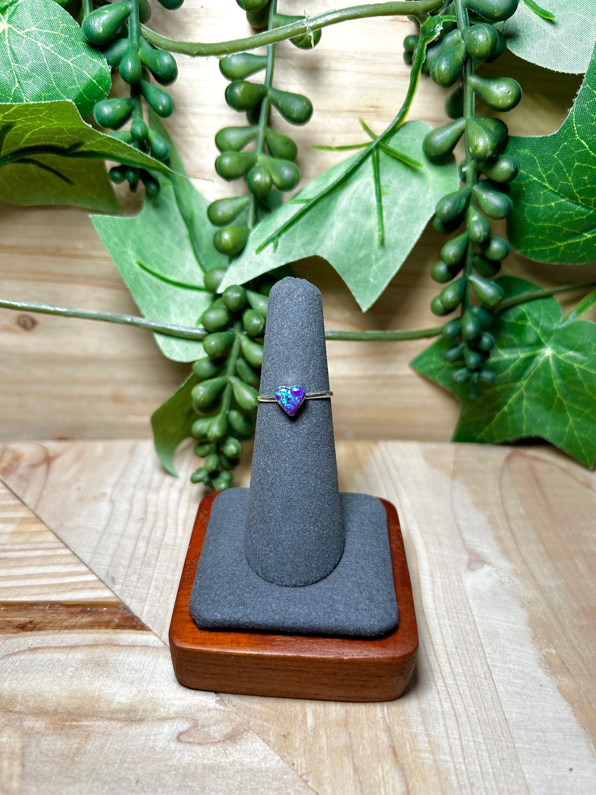 Navajo Made Opal & Sterling Silver Ring Size 5.5