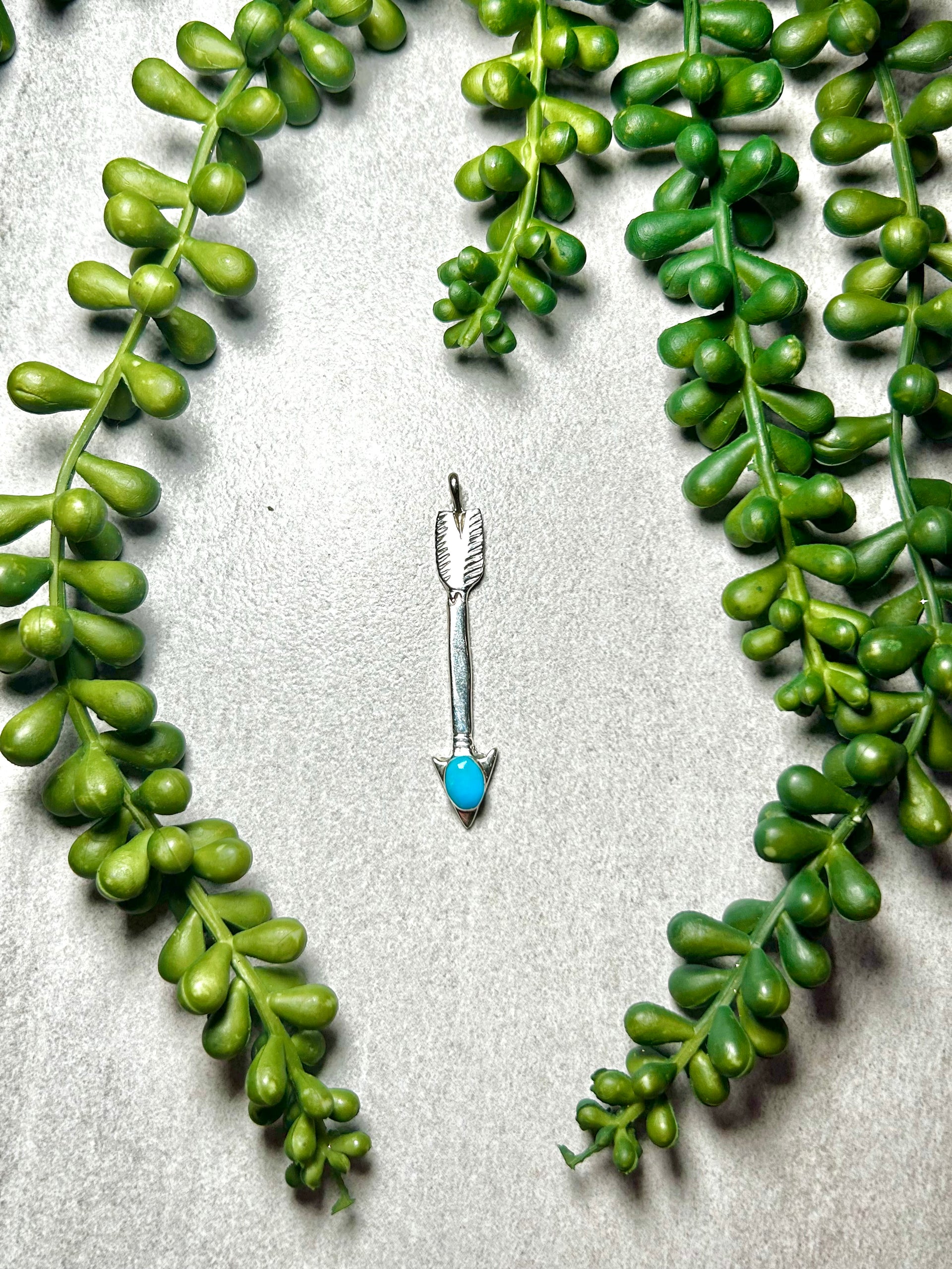 Joe Martinez Kingman Turquoise & Sterling Silver Pendant