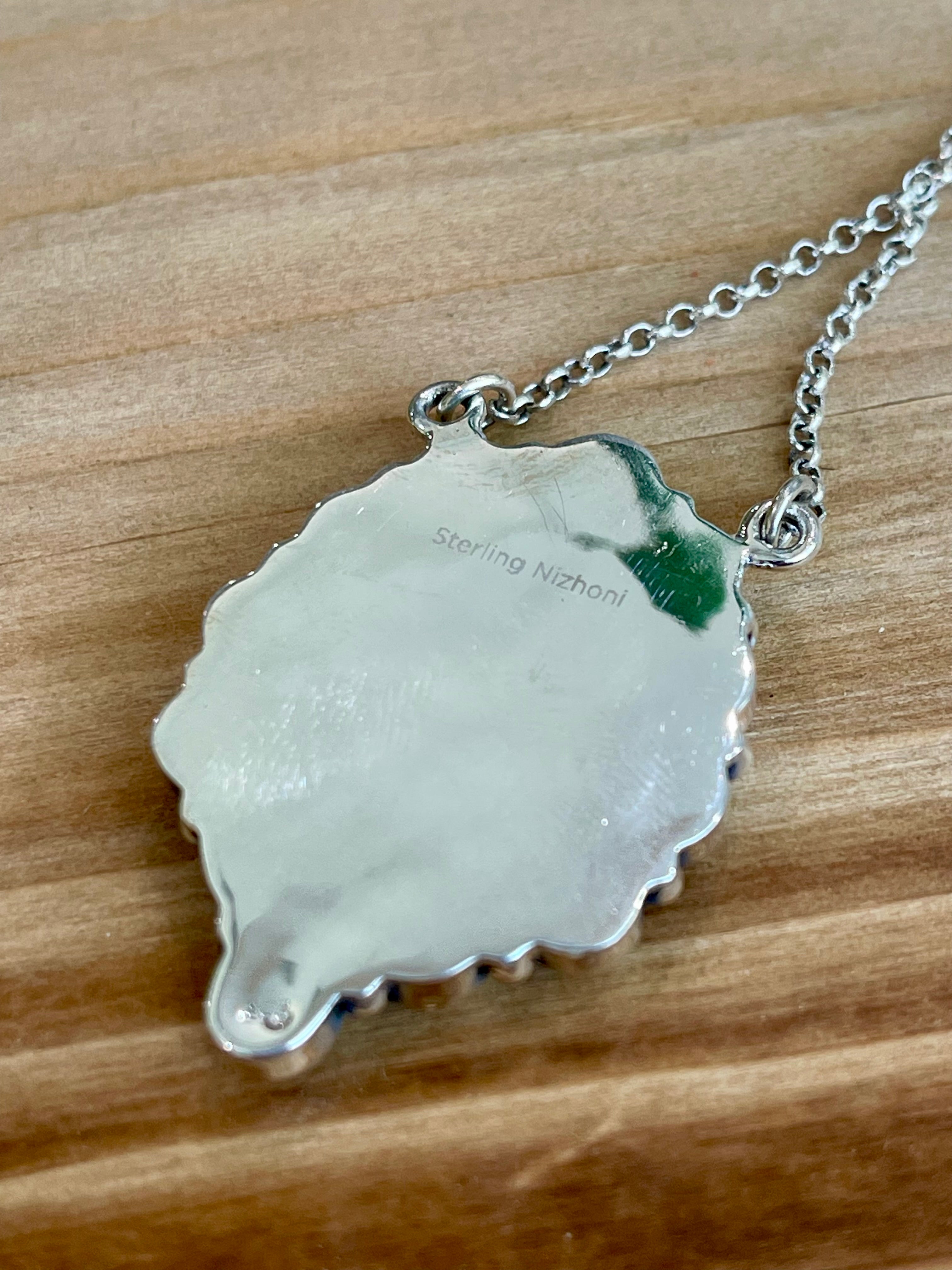 Southwest Handmade White Buffalo & Sterling Silver Necklace