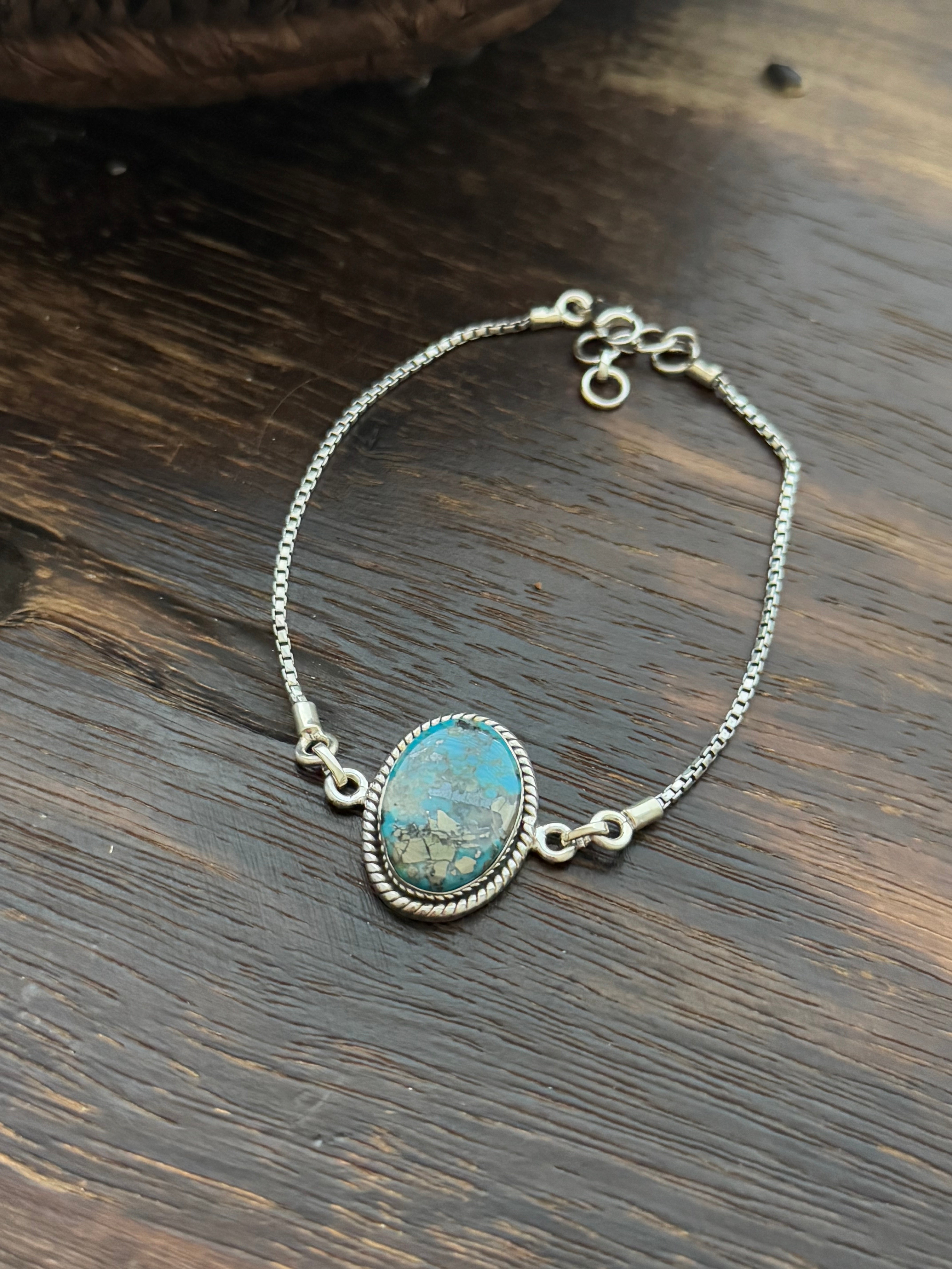 TTD Kingman Turquoise & Sterling Silver Bracelet