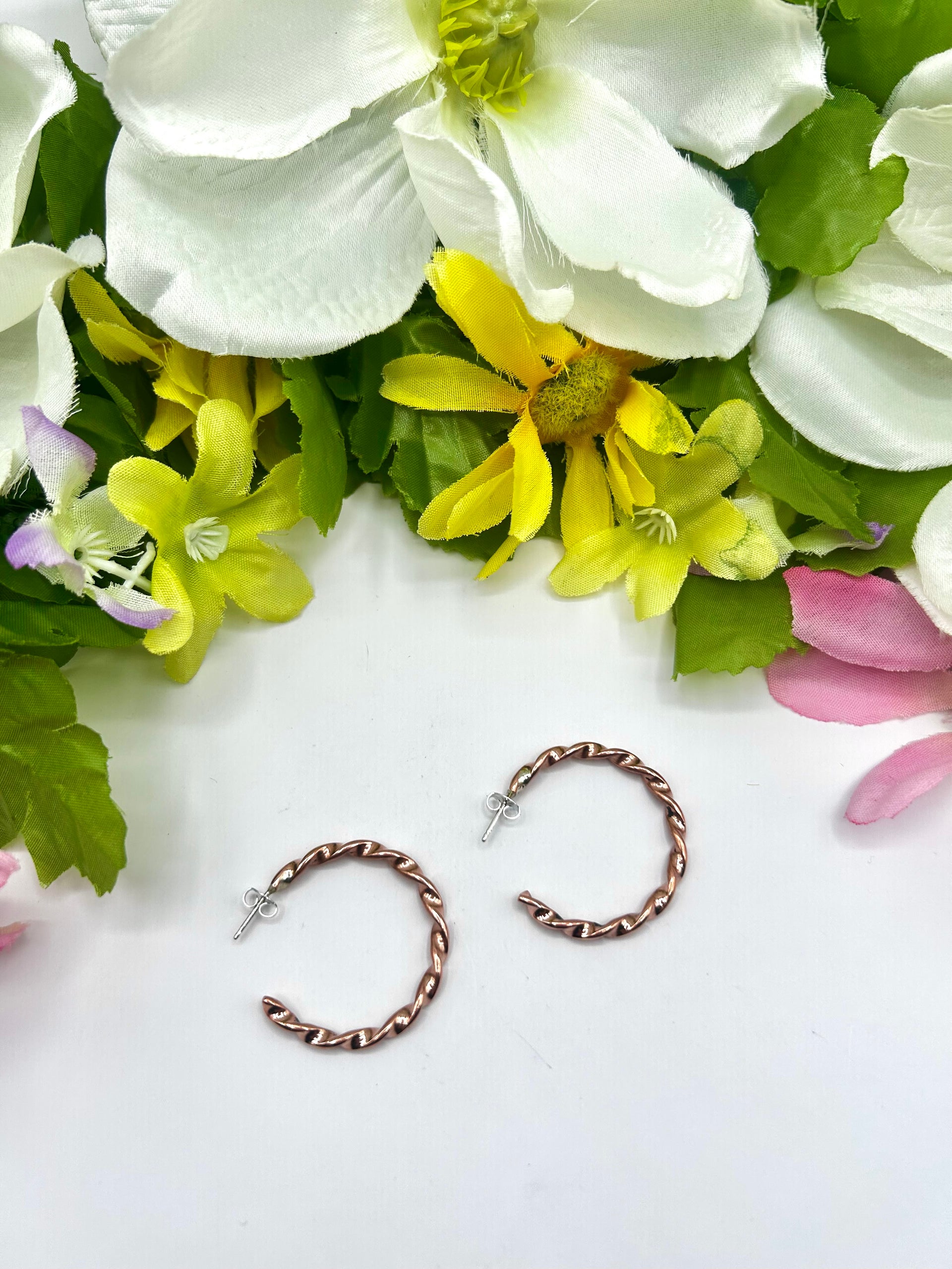 Navajo Made Copper Post Earrings