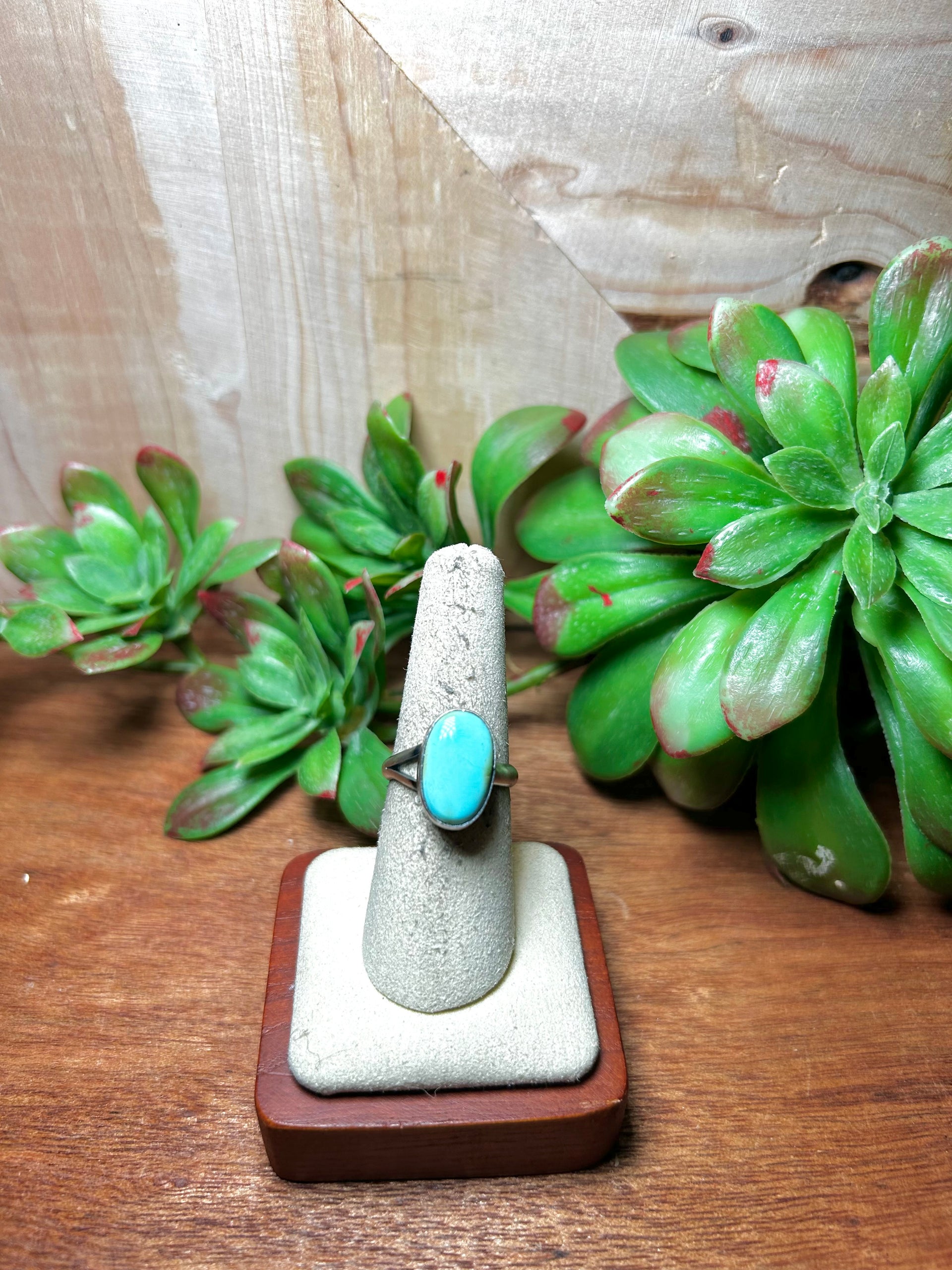 Scott Skeets Sonoran Gold Turquoise & Sterling Silver Adjustable Ring