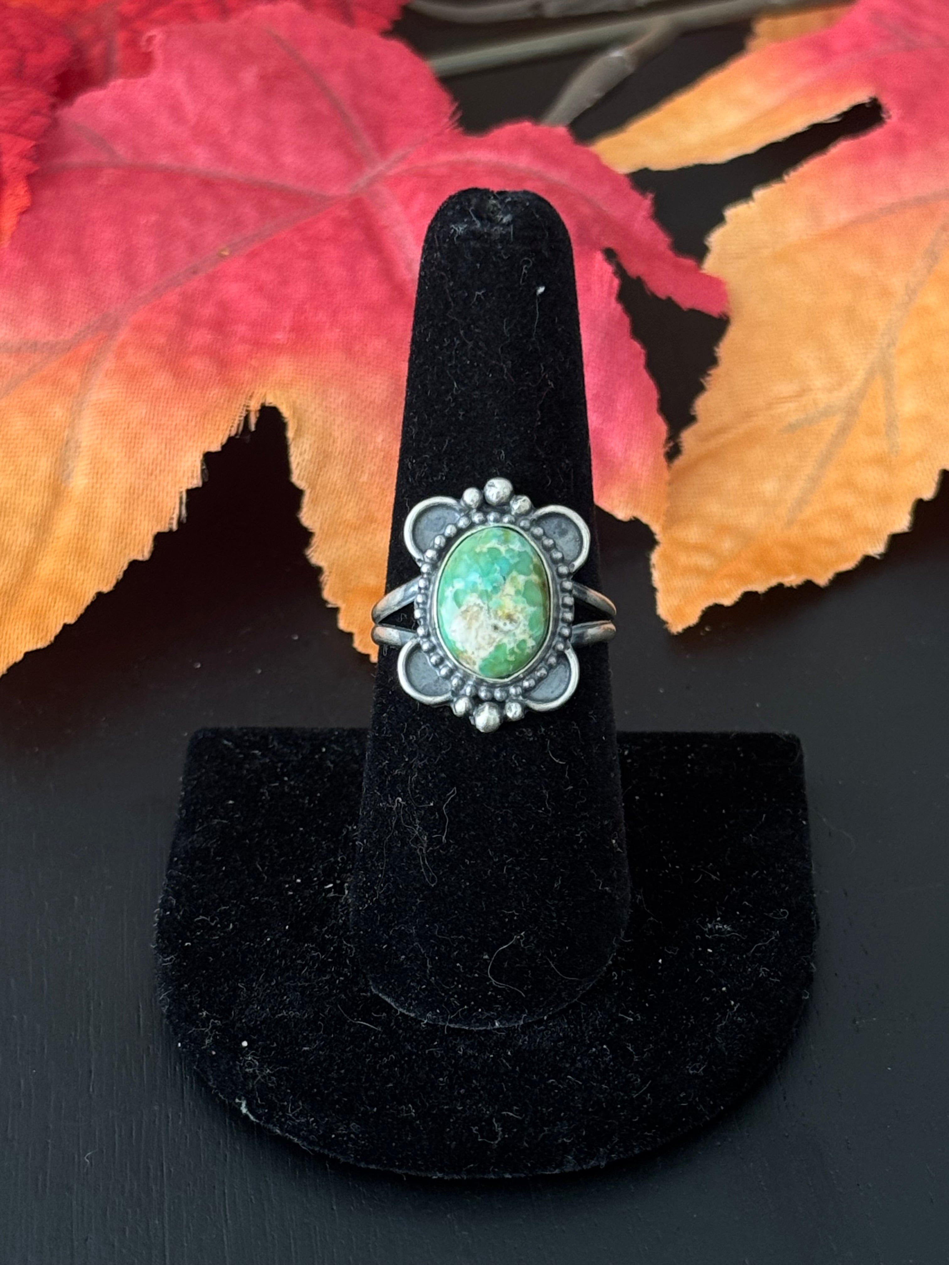 Navajo Made Turquoise & Sterling Silver Ring