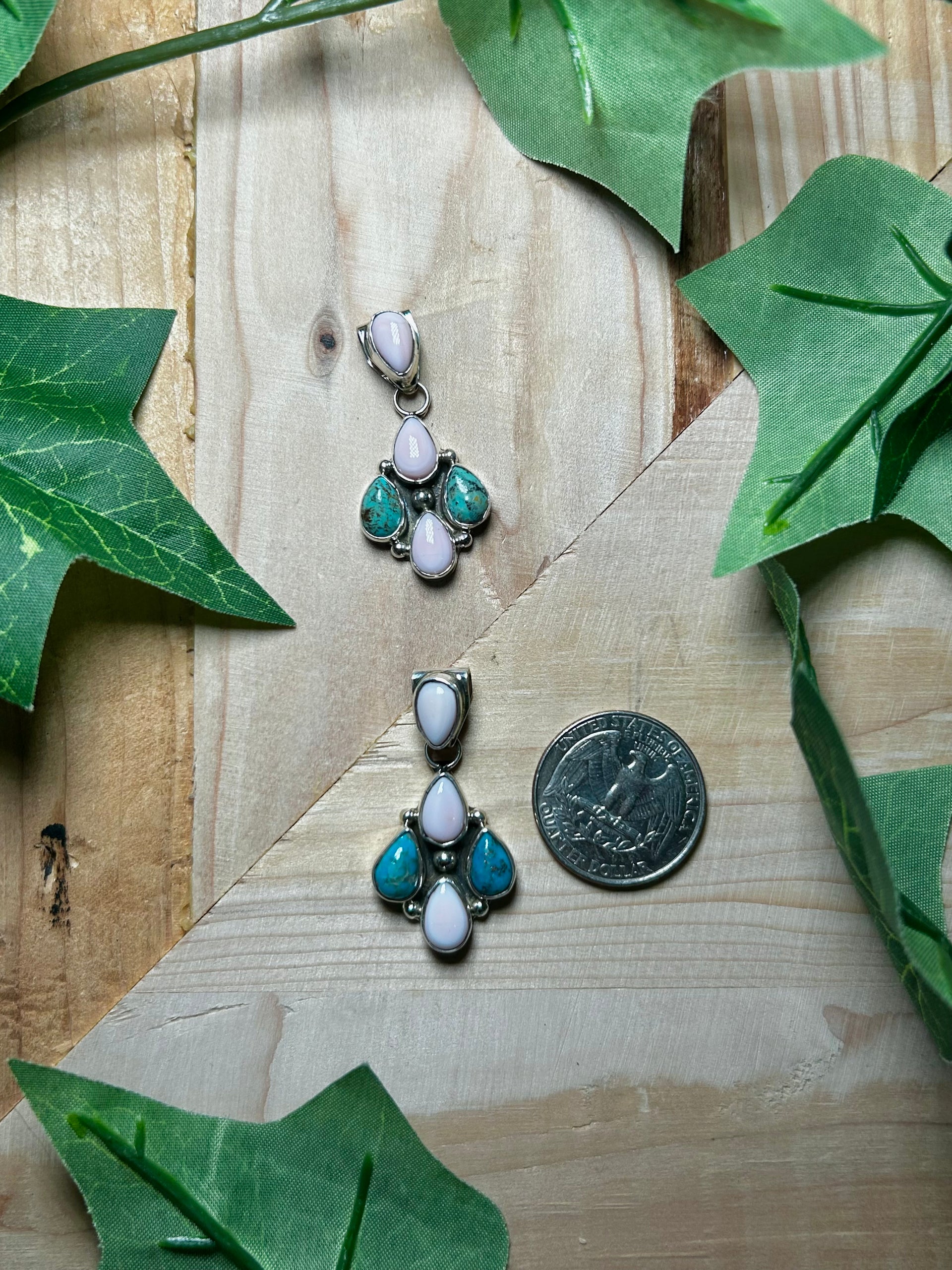 Pearline Spencer Multi Stone & Sterling Silver Pendant