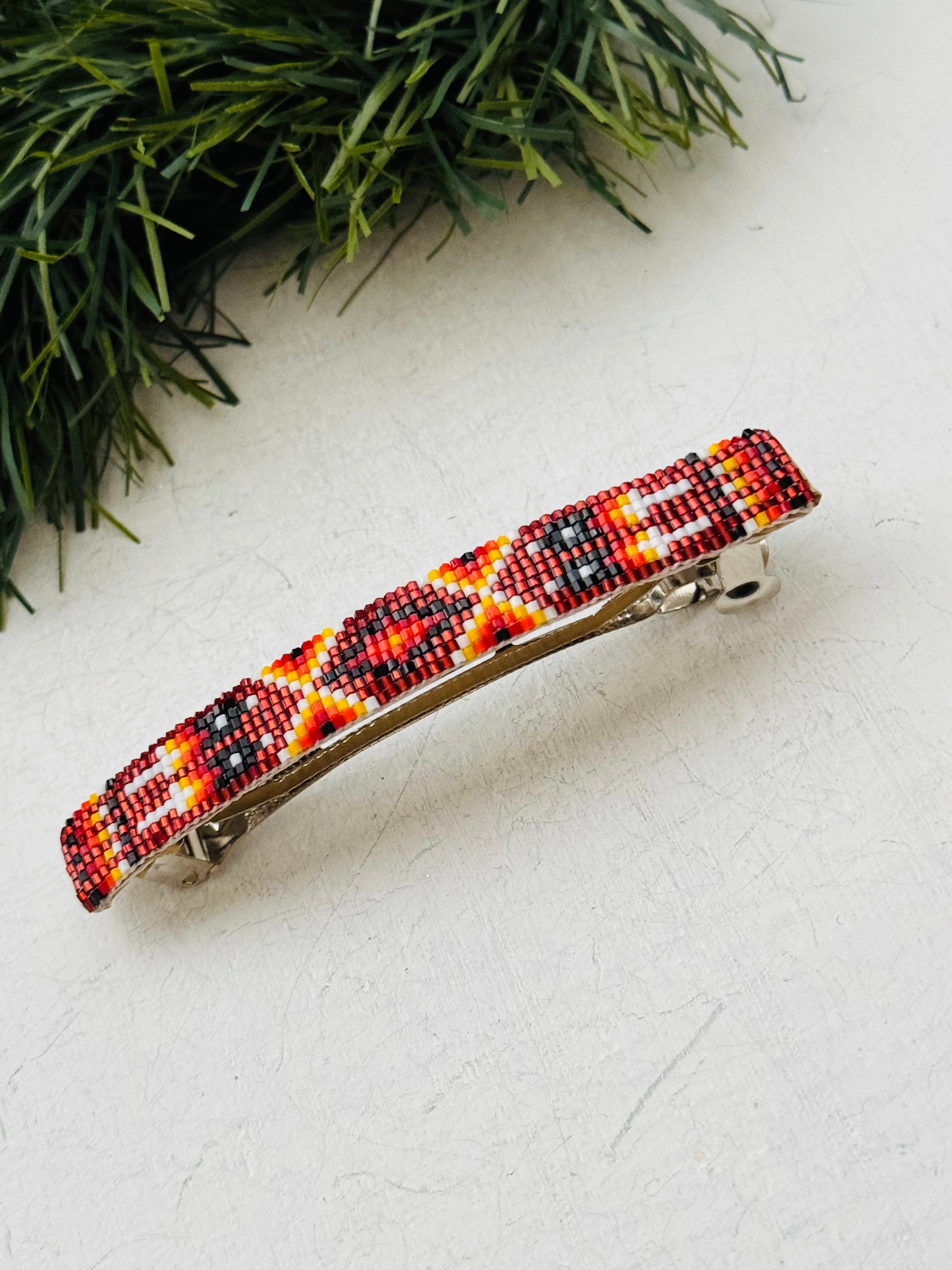 Navajo Made Bended Hair Barrette Pair