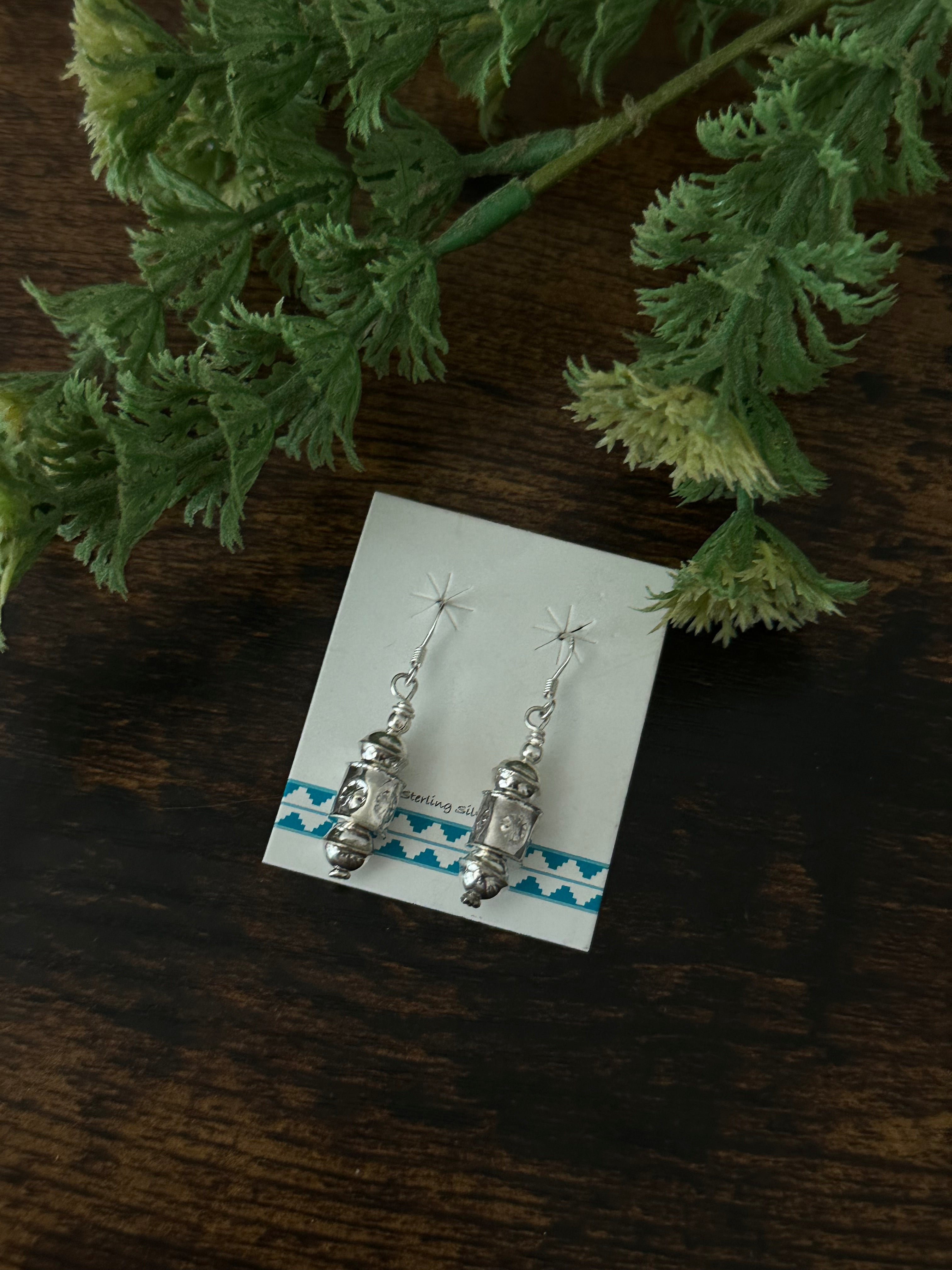 Navajo Made Sterling Silver Earrings