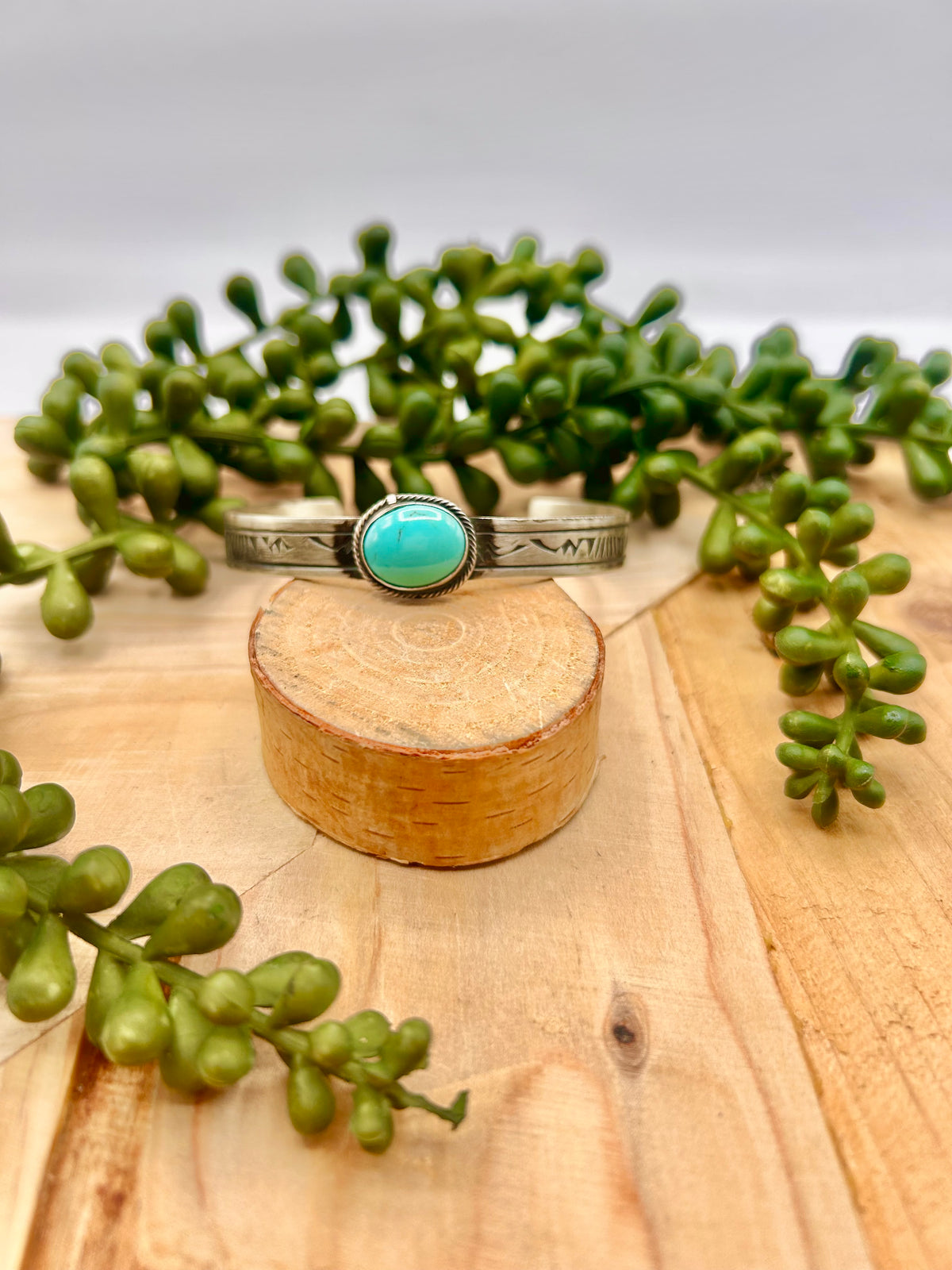 Rick Enriquez Kingman Turquoise & Sterling Silver Cuff Bracelet