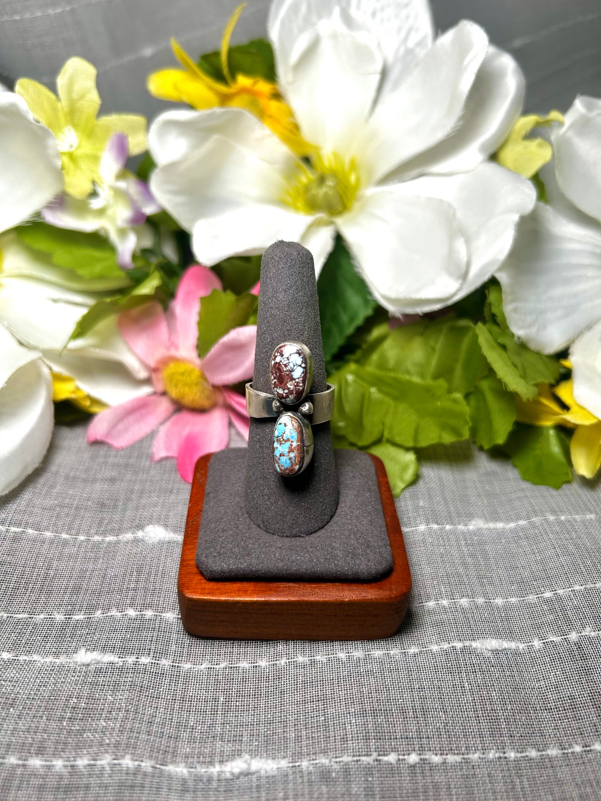 Jameson Garcia Golden Hill Turquoise & Sterling Silver Adjustable Ring