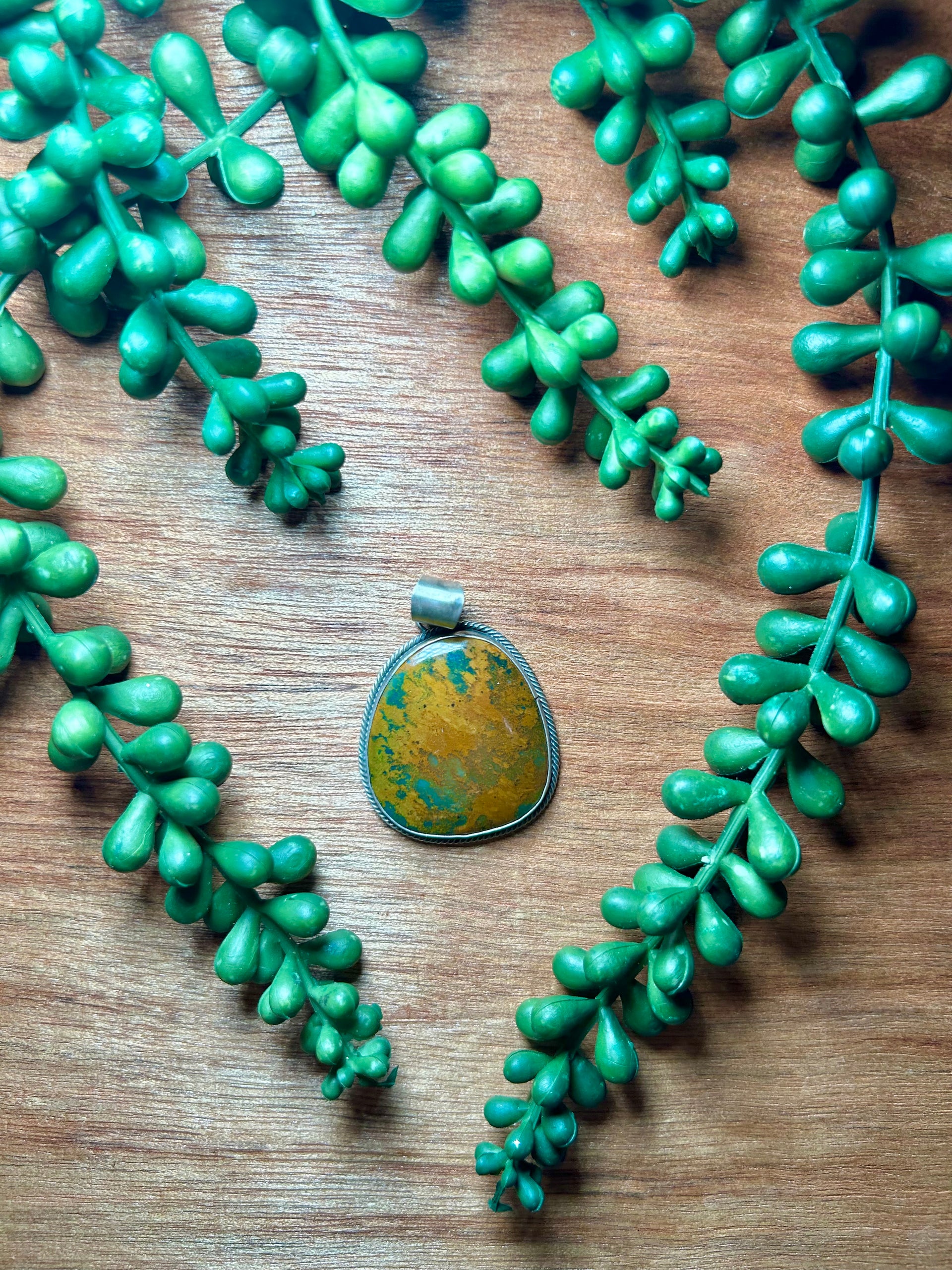 Navajo Made Royston Turquoise & Sterling Silver Pendant