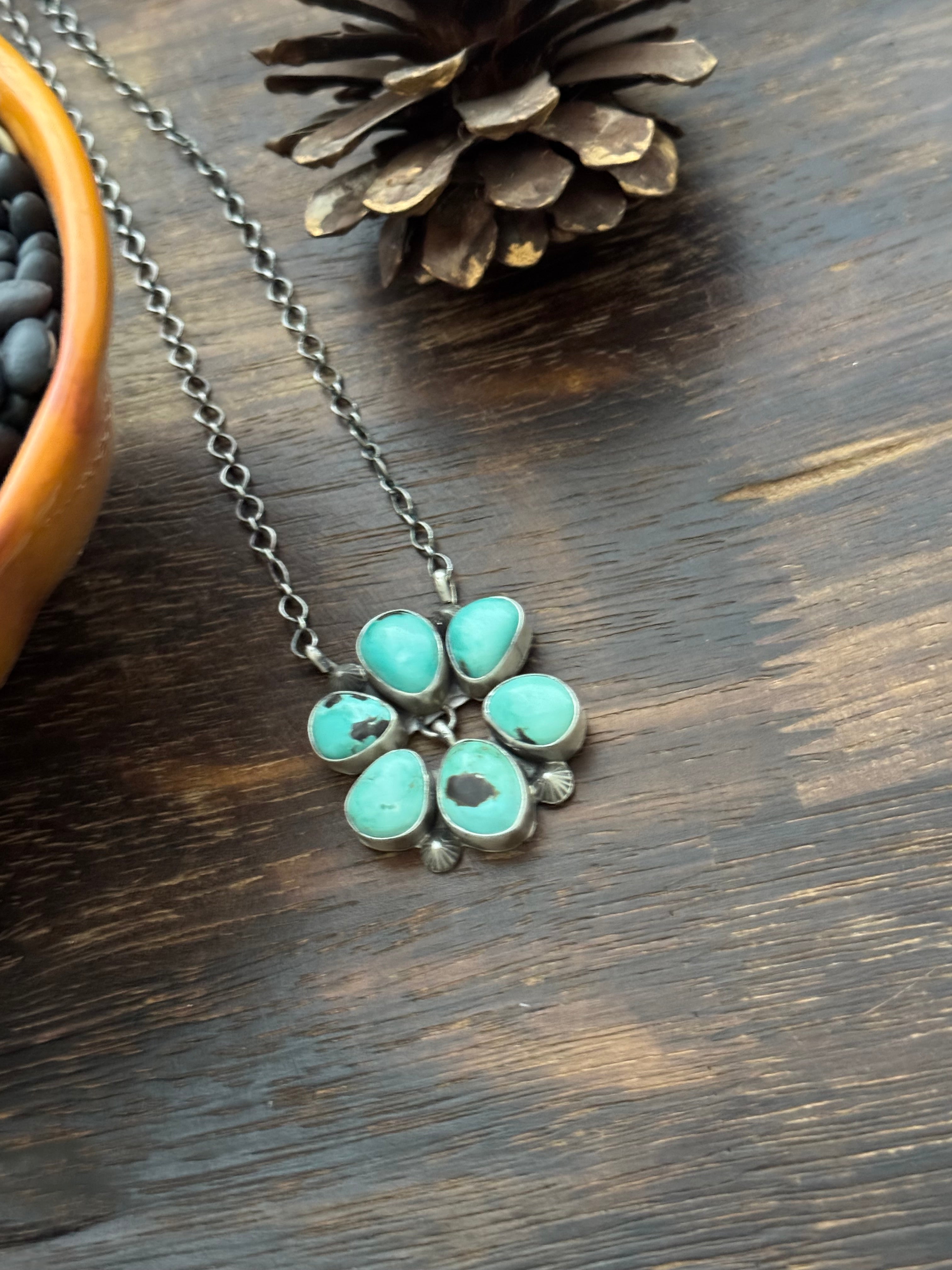 Timothy Yazzie Royston Turquoise & Sterling Silver Necklace