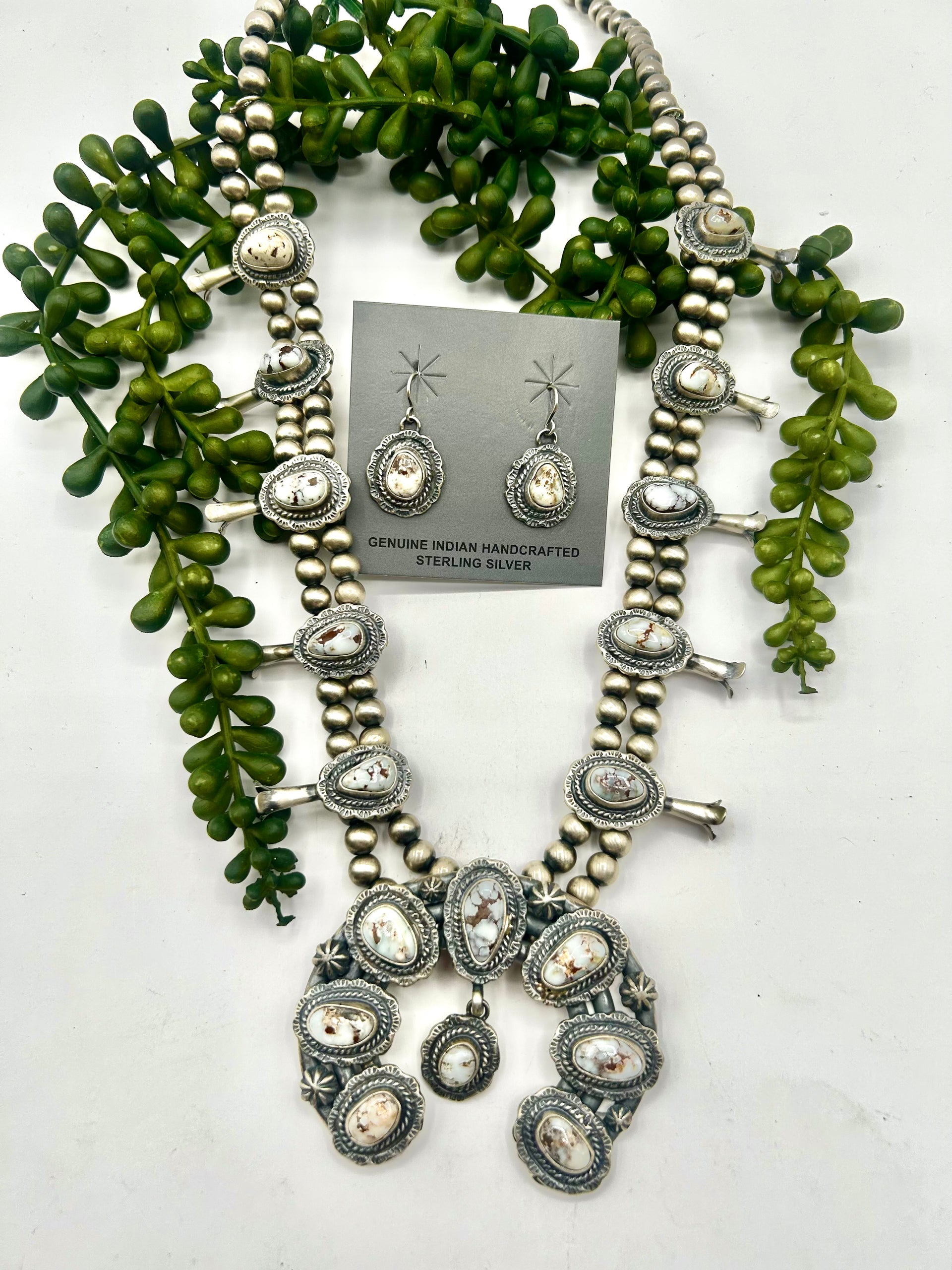 Thomas Francisco Dry Creek Turquoise & Sterling Silver Necklace Set