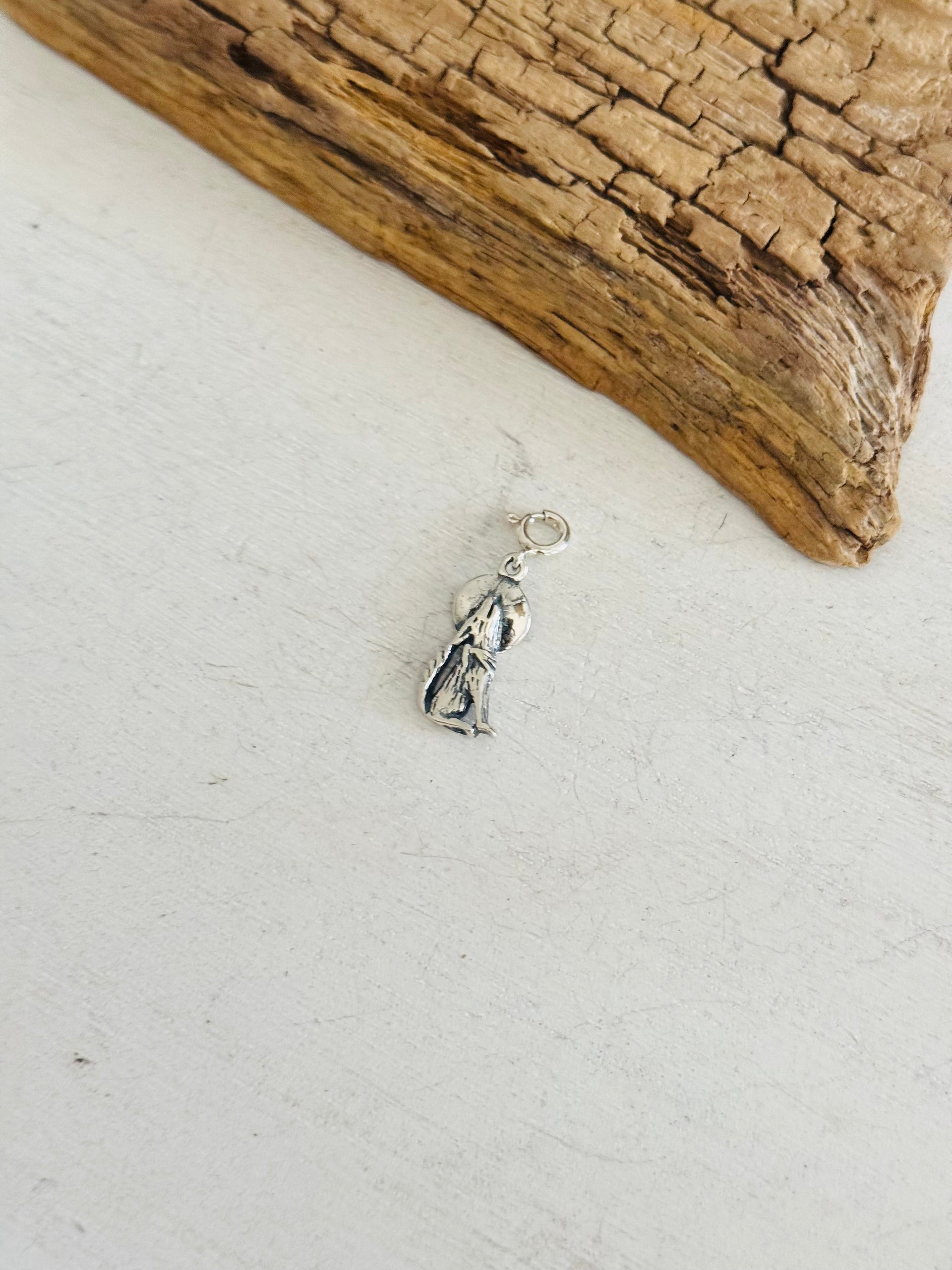Navajo Made Sterling Silver Coyote Cast Charms