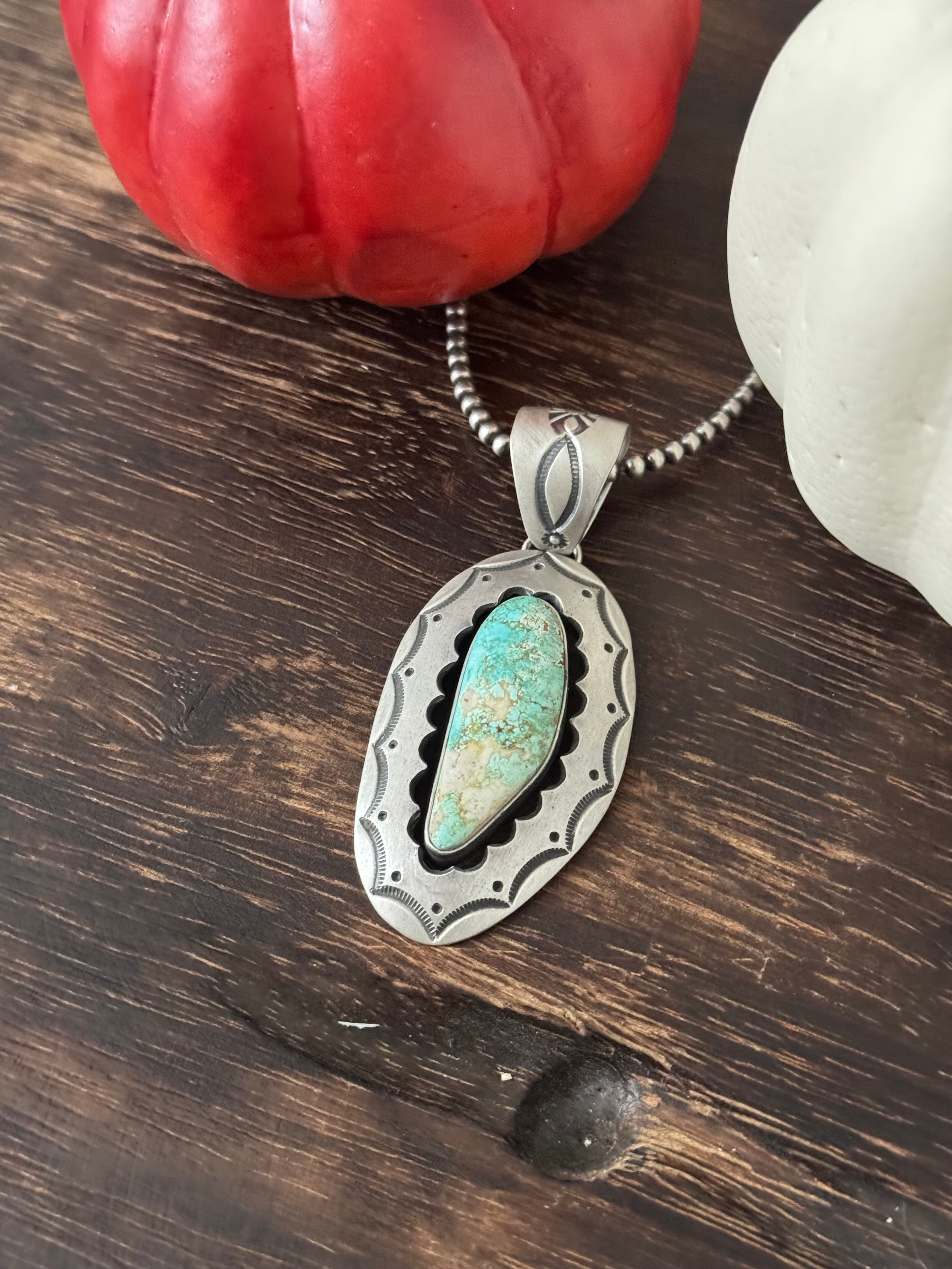 Roland Tom Royston Turquoise & Sterling Silver Pendant