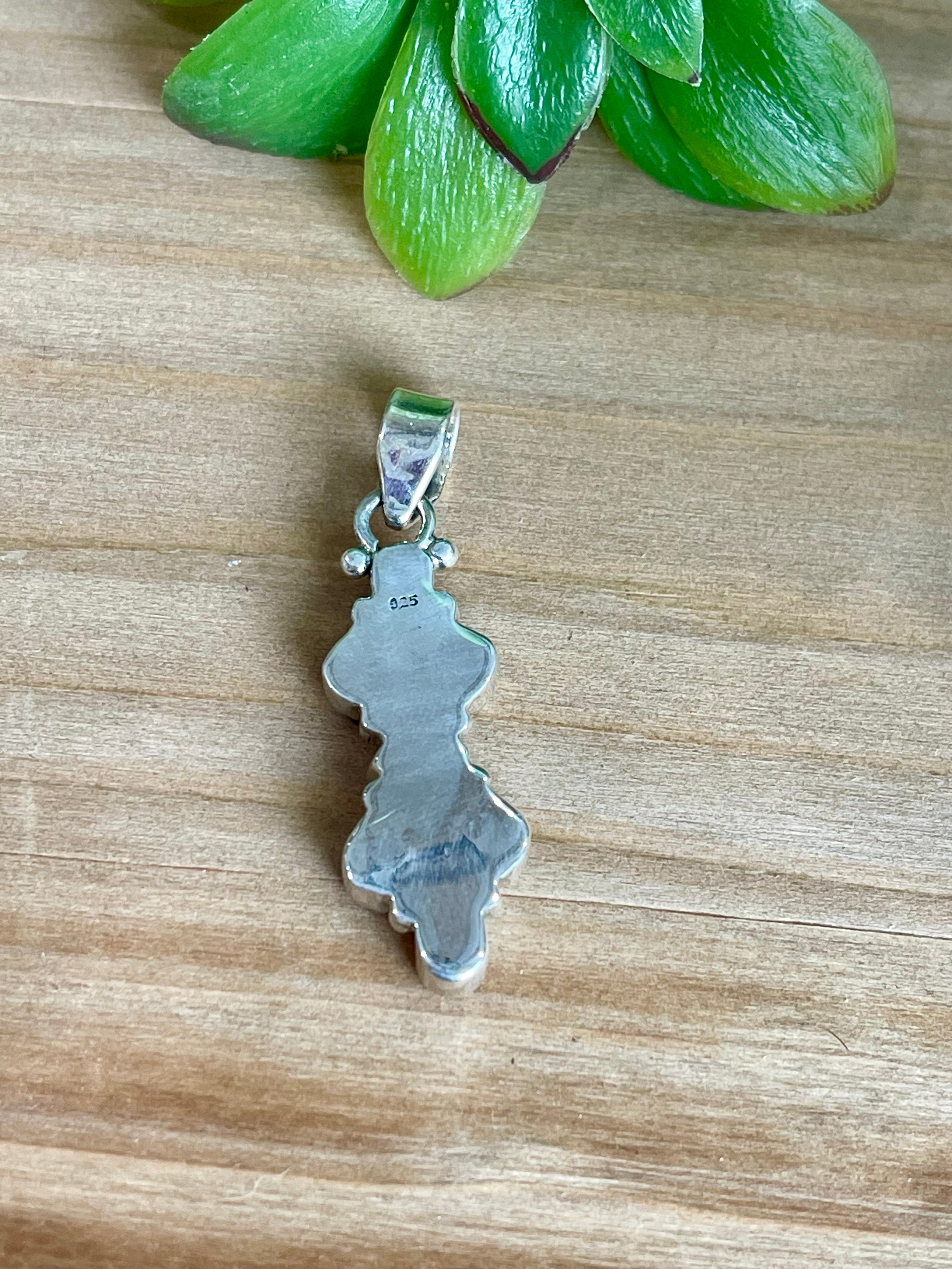 Southwest Handmade Opal & Sterling Silver Pendant